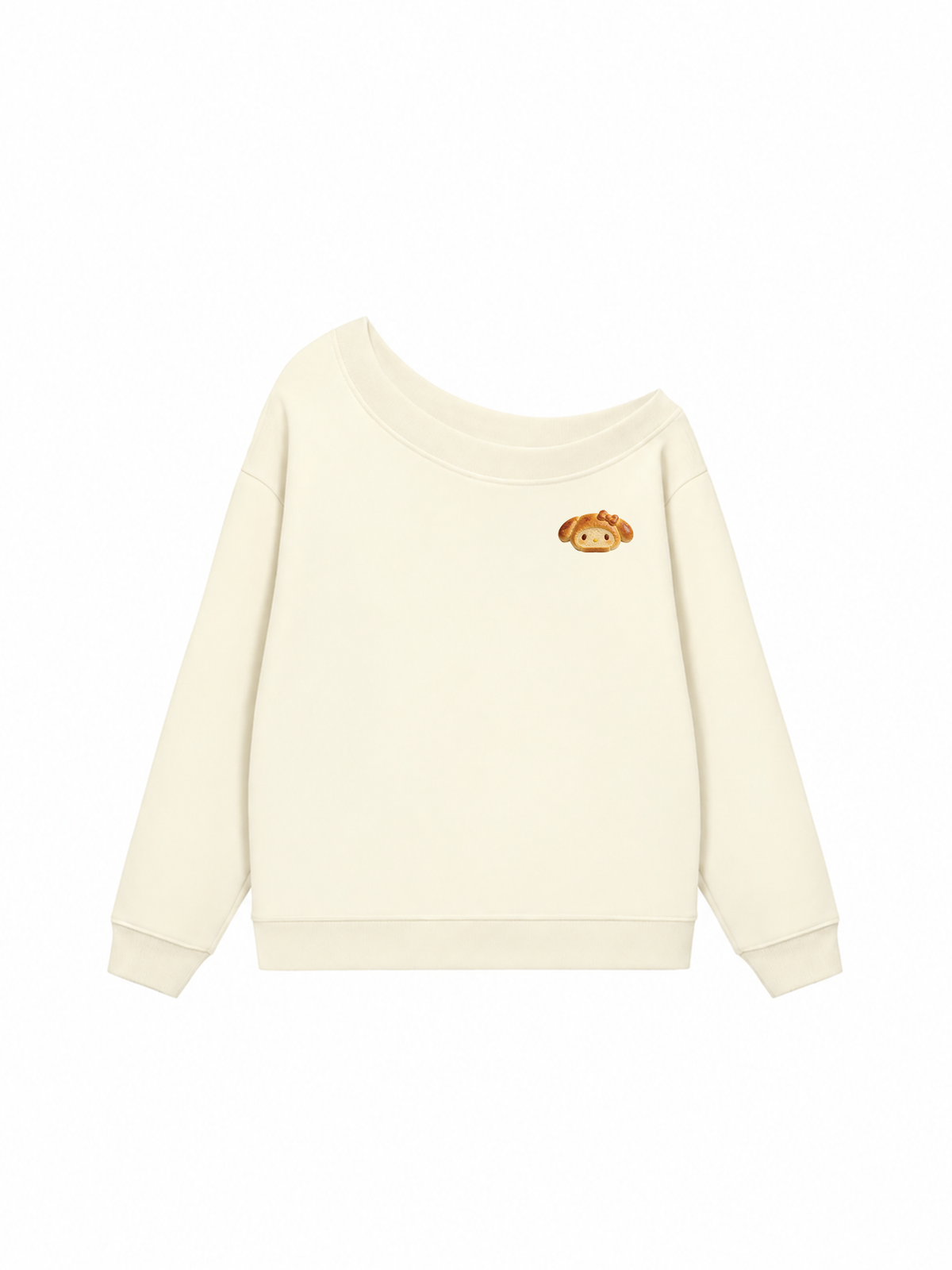 Áo Sweater Lệch Vai Nỉ Hai Da Bready Cutie