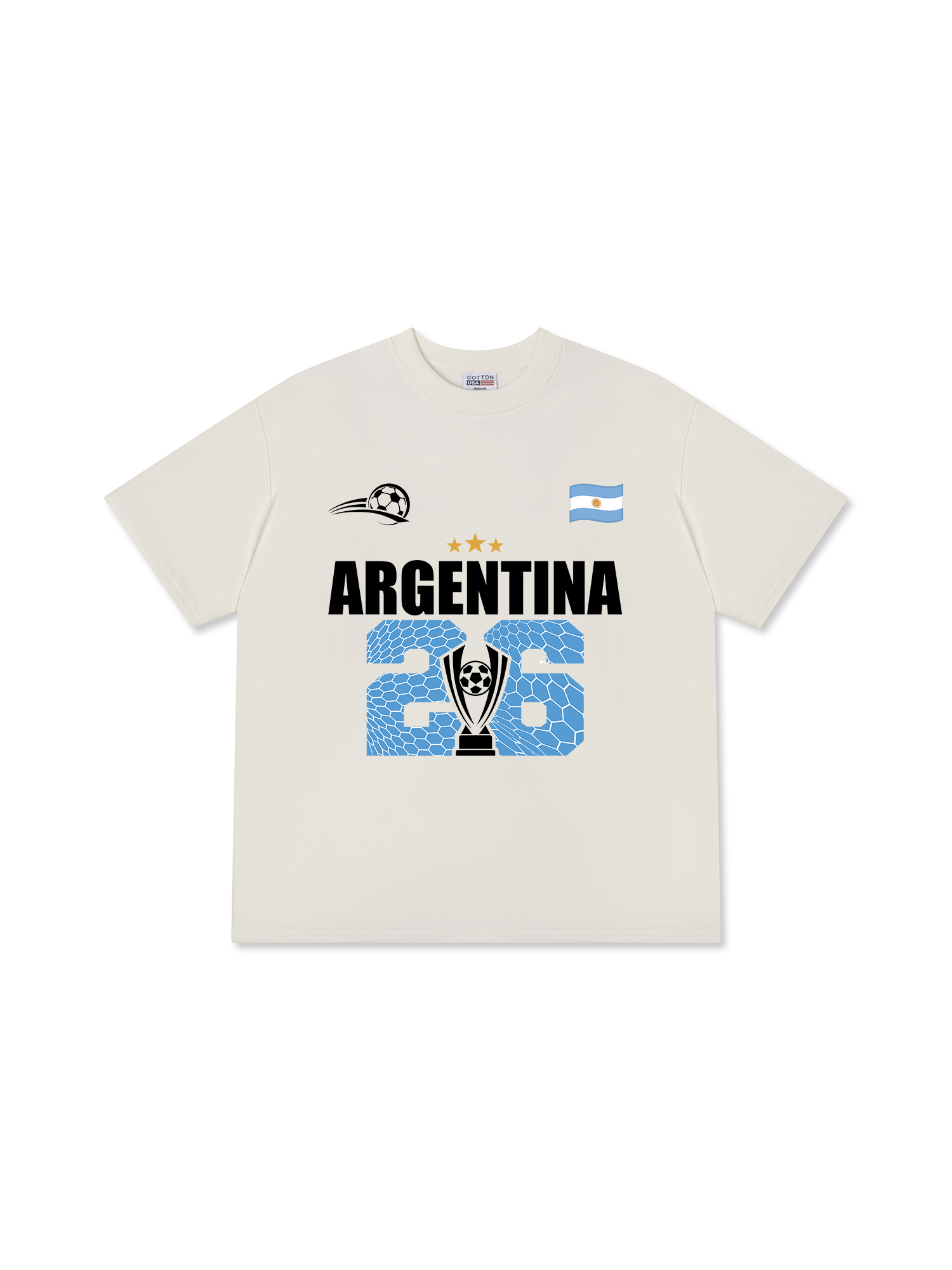 Áo Thun Relaxed Fit Soccer World Cup Argentina