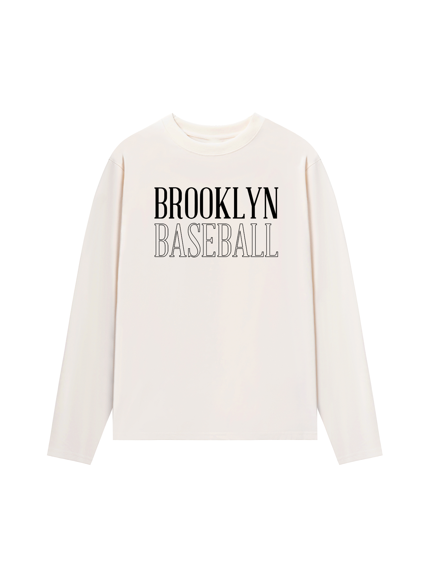 Áo Thun Dài Tay Baseball Basic Brooklyn