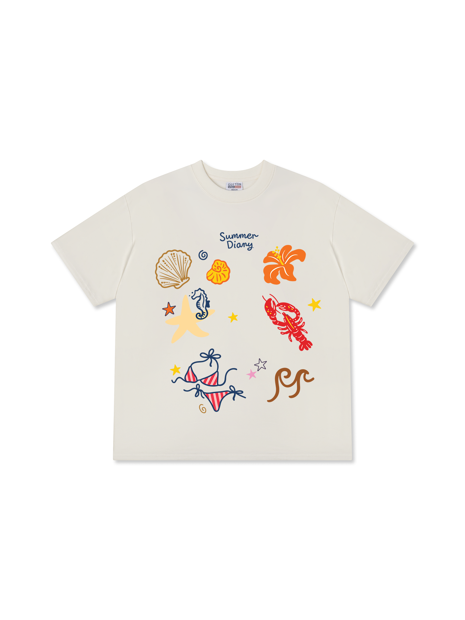 Áo Thun Relaxed Fit Summer Diary