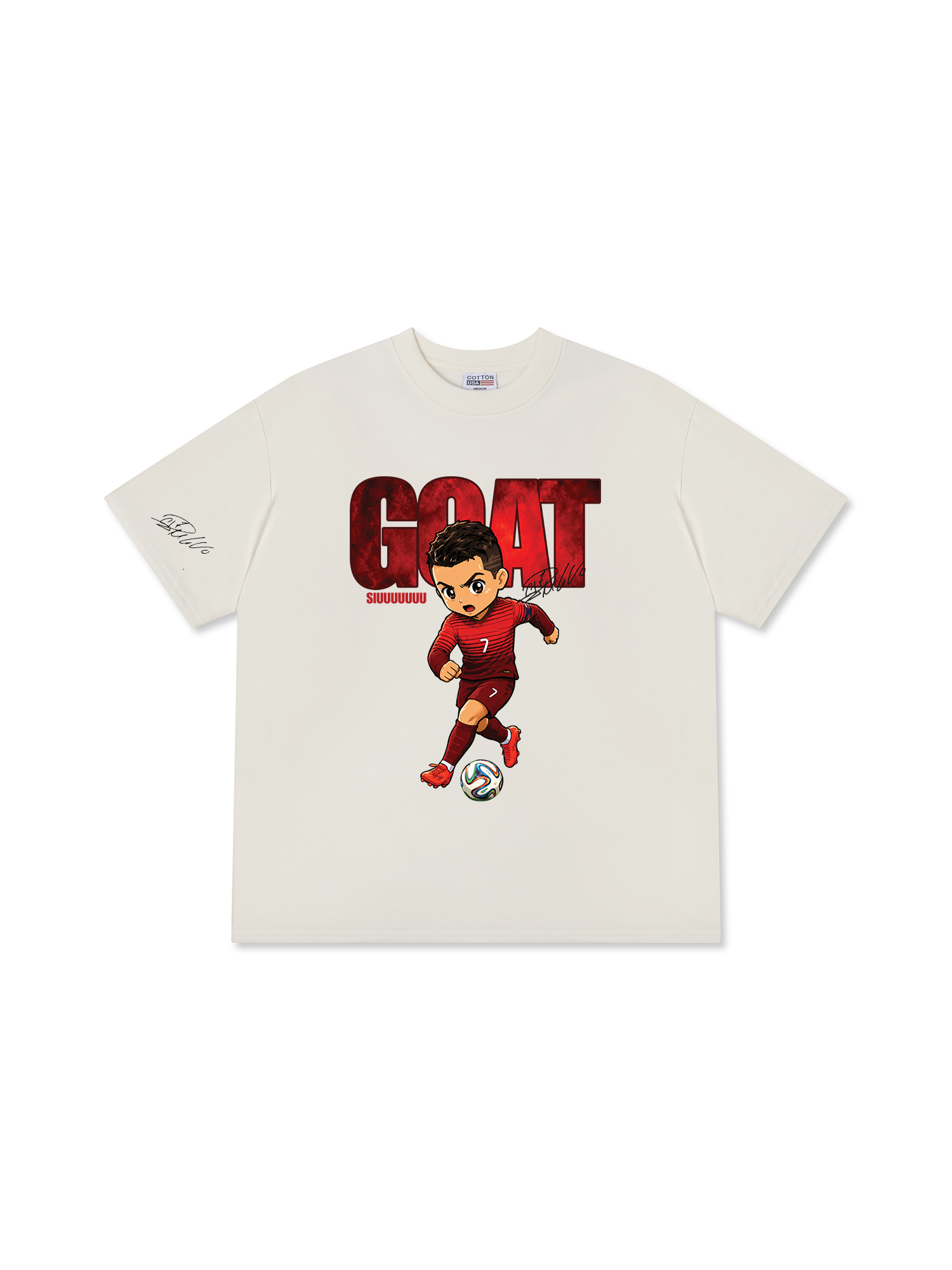 Áo Thun Relaxed Fit  Goat  SIUUUUU