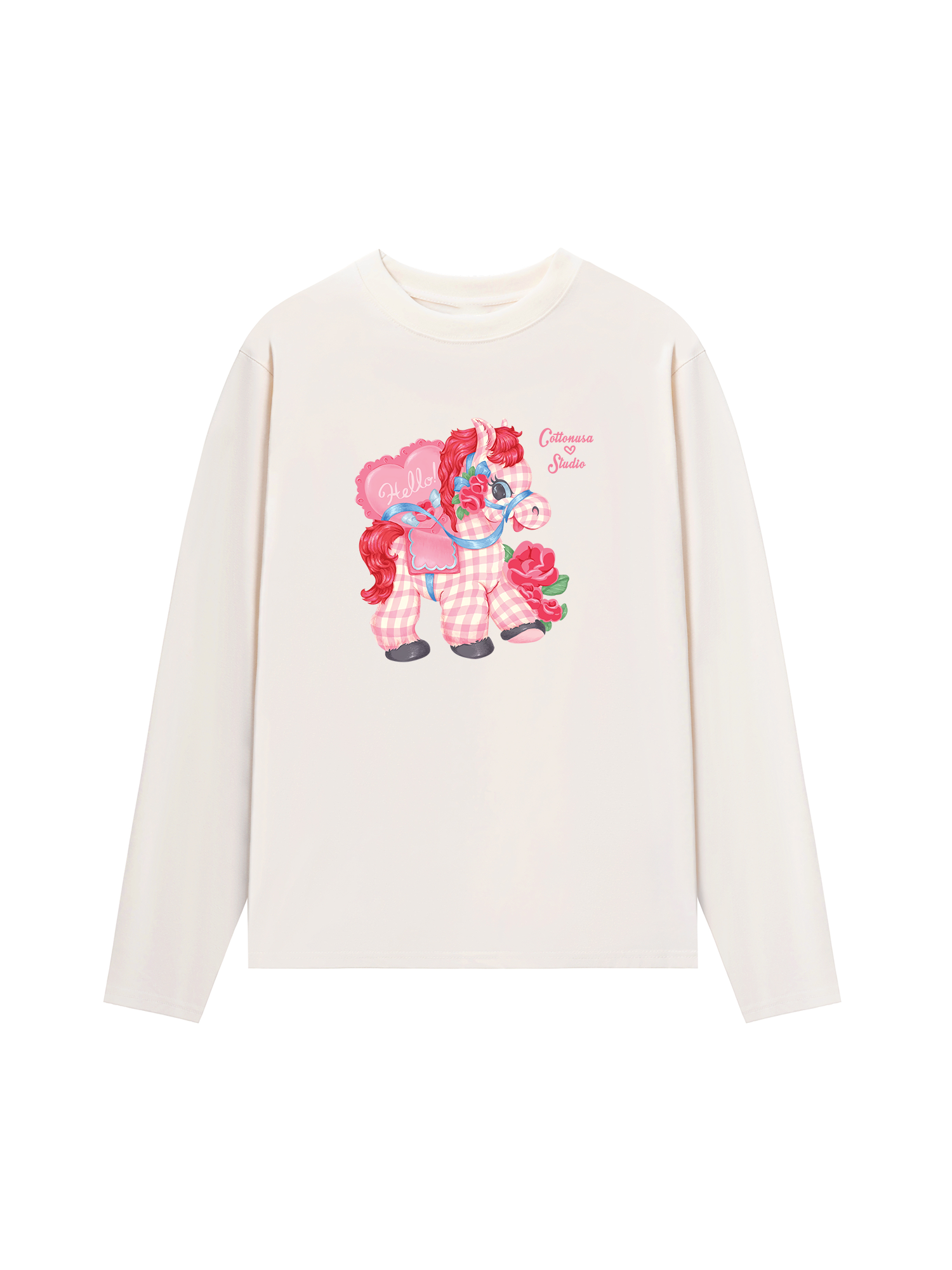 Áo Thun Dài Tay Pink Horse 2026