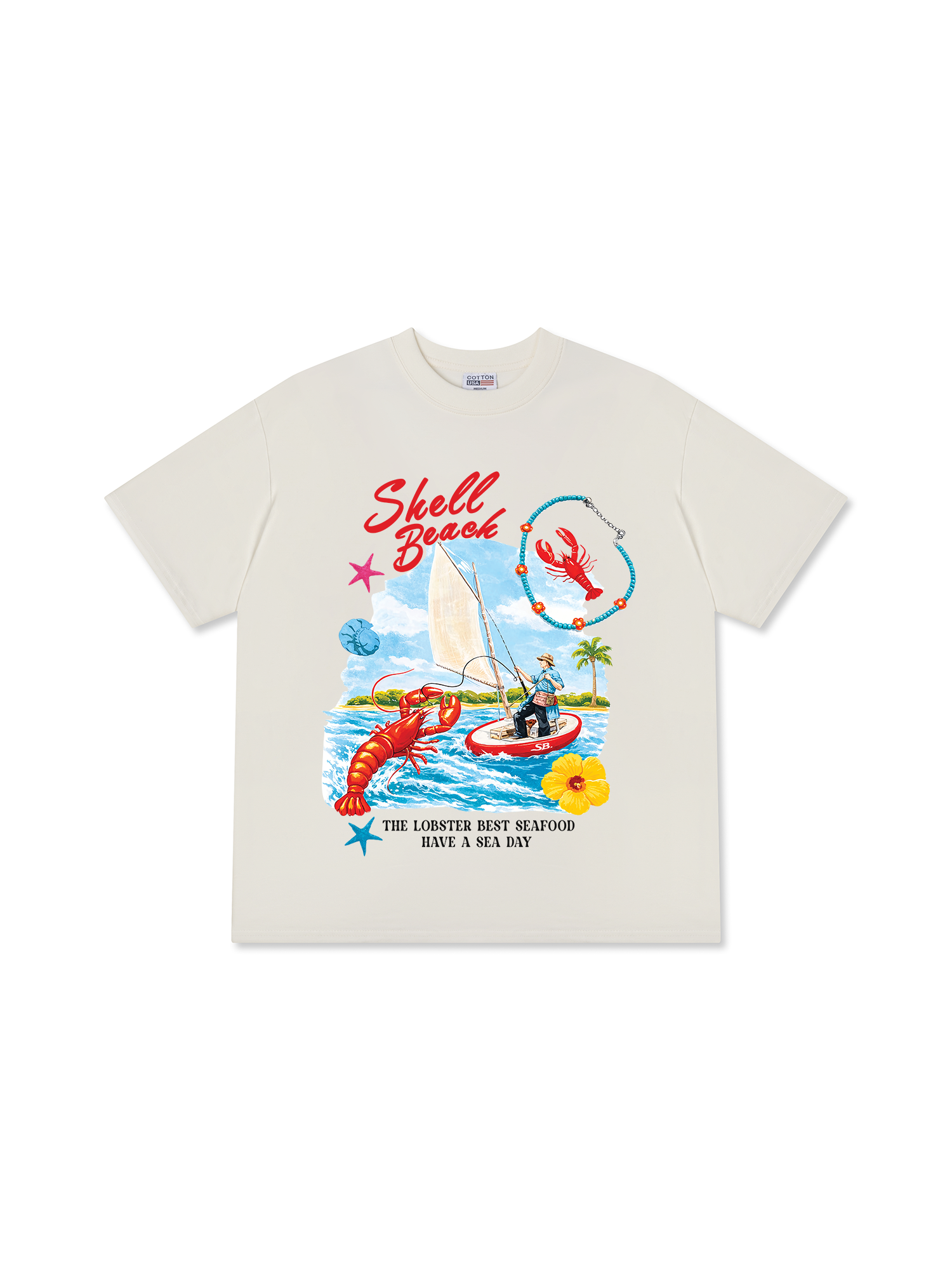 Áo Thun Relaxed Fit Shell Beach