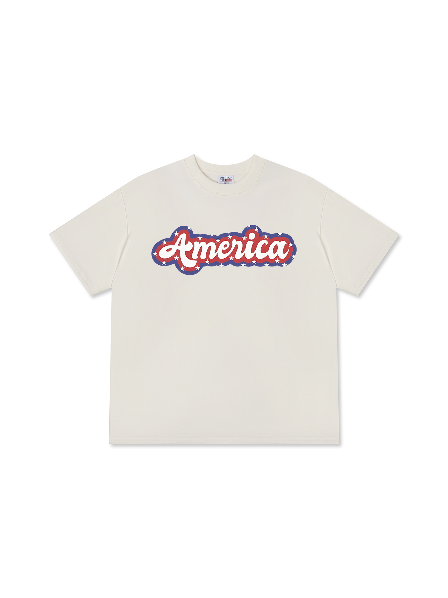 Áo Thun Relaxed USA Retro Flag America