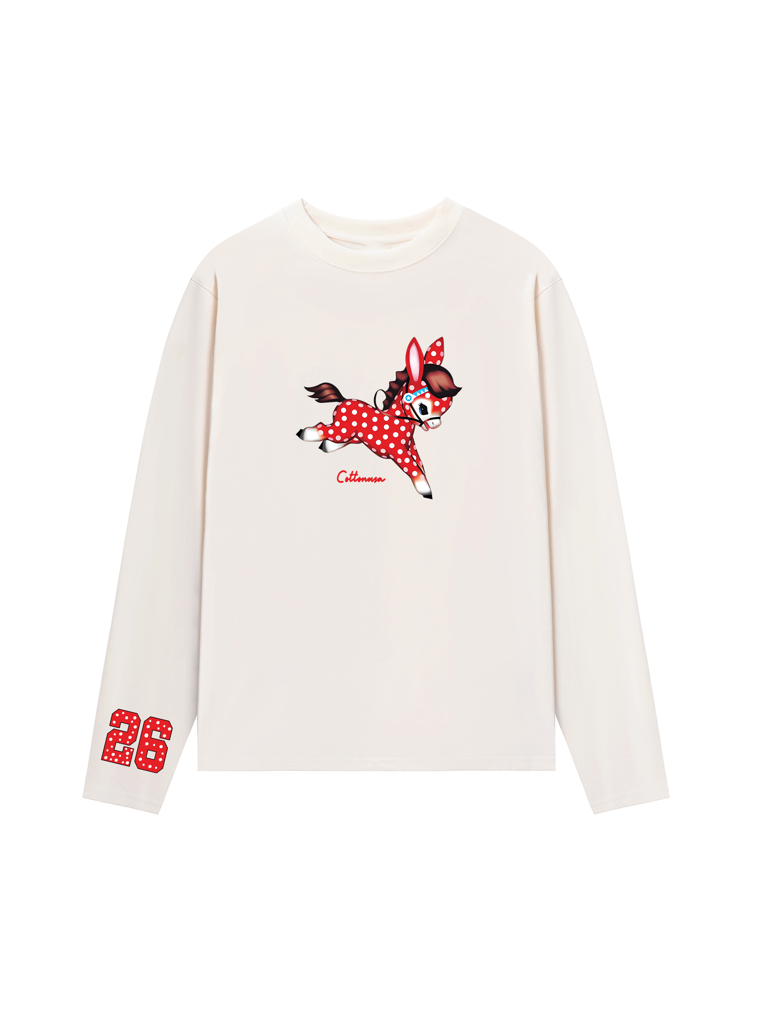 Áo Thun Dài Tay Dots Horse