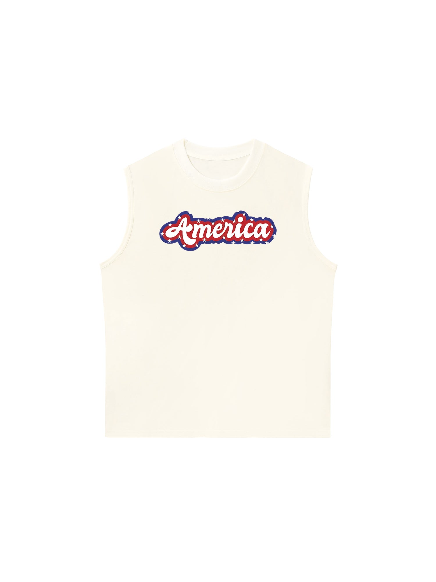 Áo Ba Lỗ Relaxed Fit USA Retro Flag America