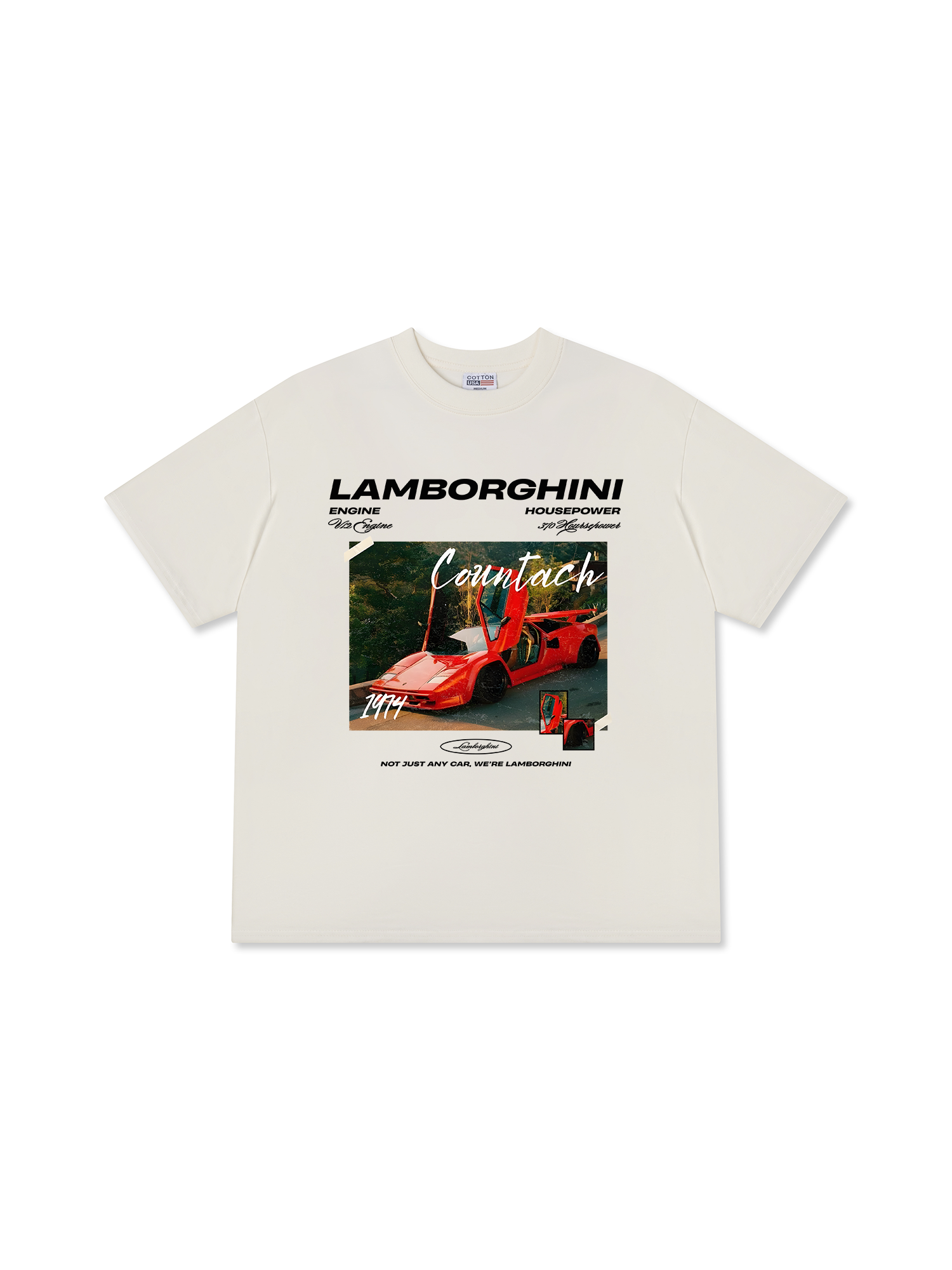 Áo Thun Relaxed Fit Lamborghini Red Countach