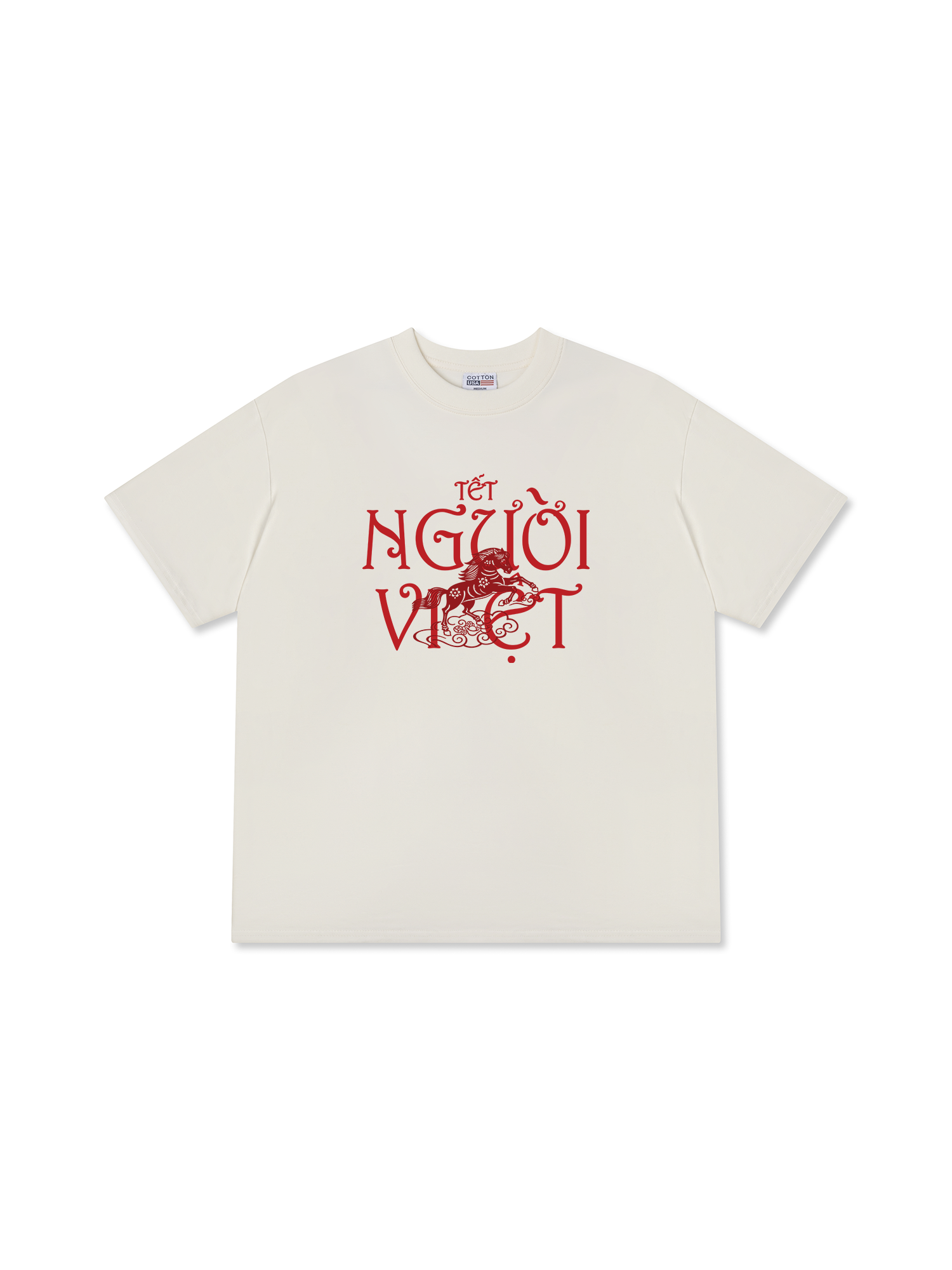 Áo Thun Relaxed Fit Tết Người Việt - Mã Đáo Thành Công