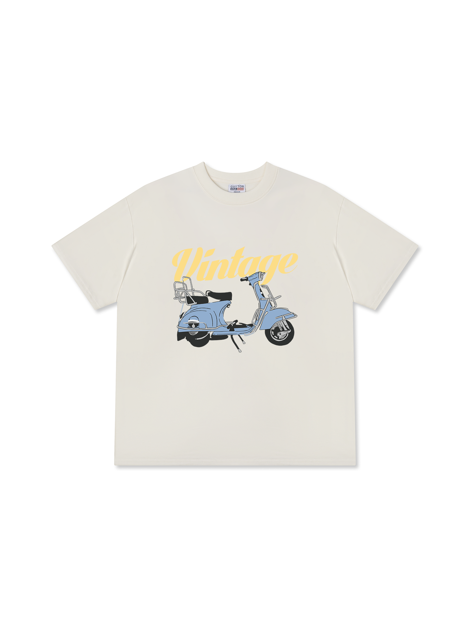 Áo Thun Relaxed Fit Motorbike Vintage Vespa