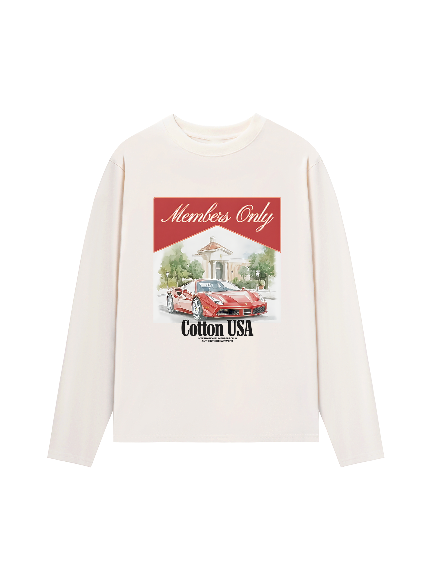 Áo Thun Dài Tay Ferrari Members Only