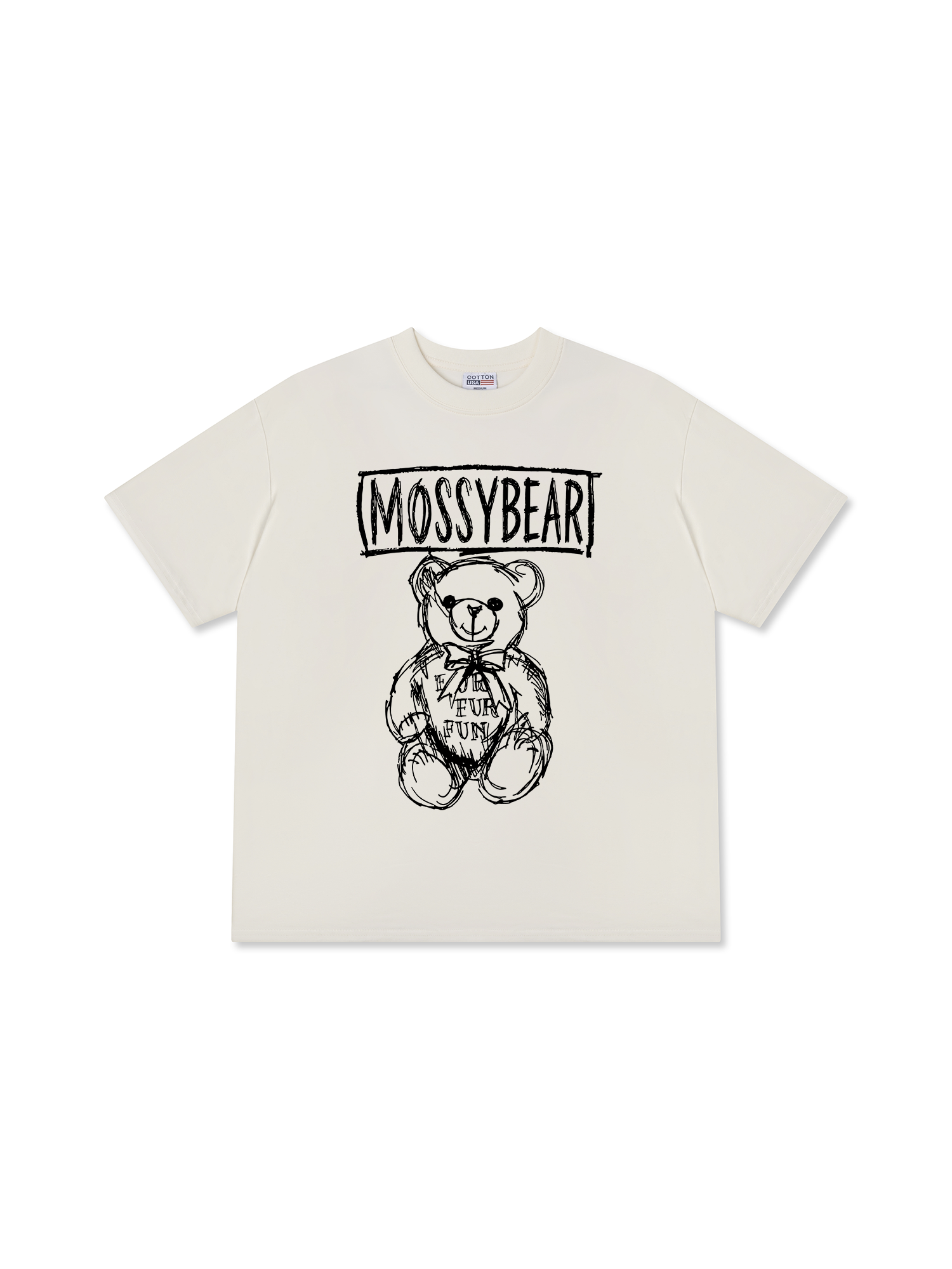 Áo Thun Relaxed Fit Mossy Bear Basic Bear