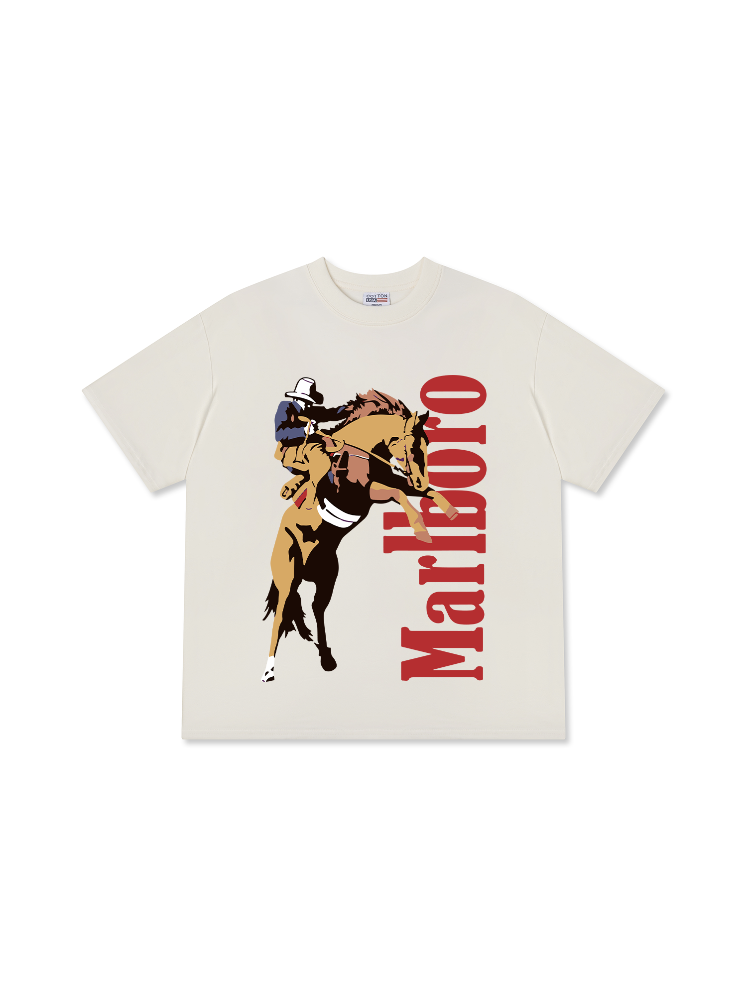 Áo Thun Relaxed Fit Marlboro Cowboy Saddle