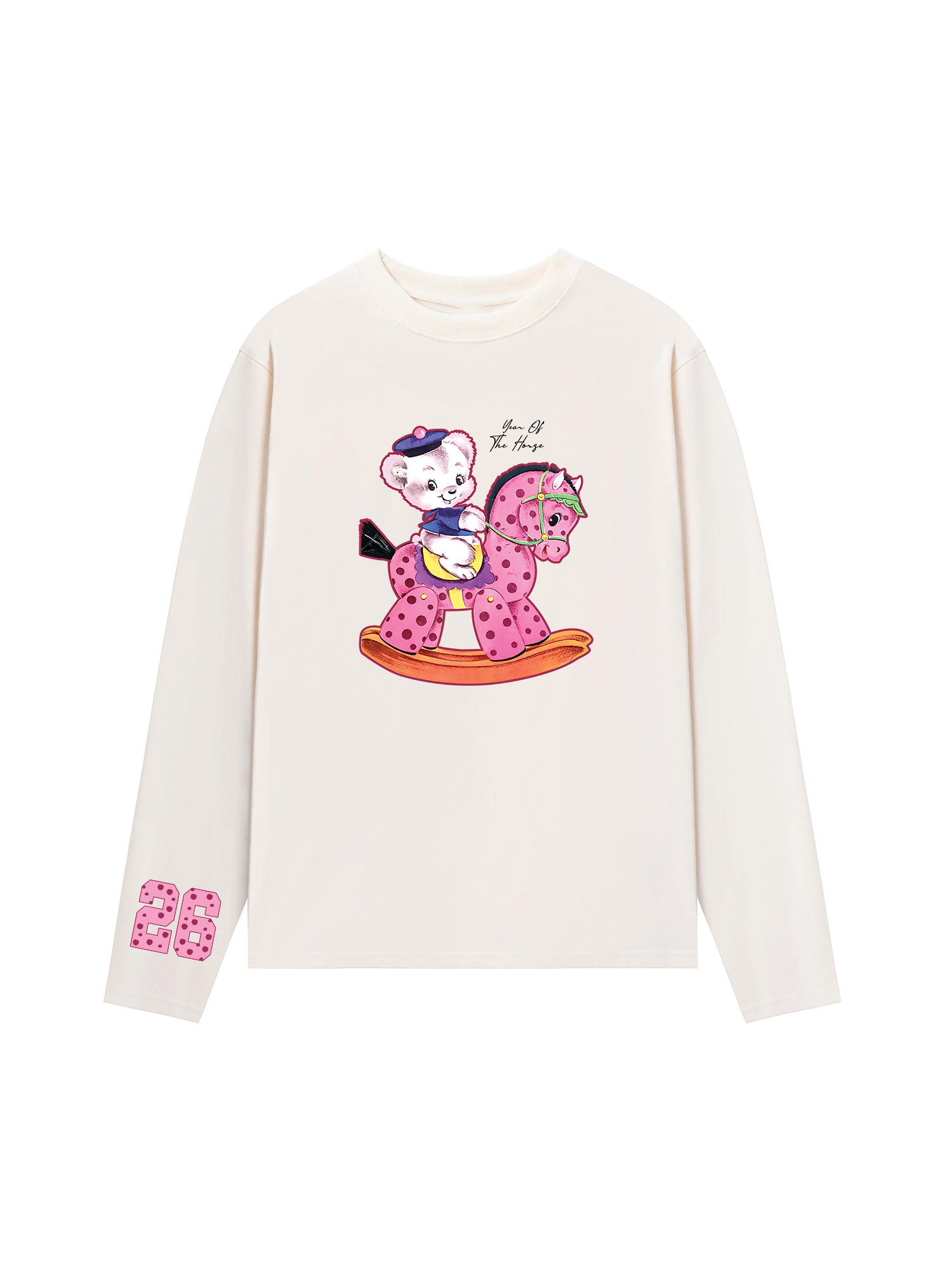 Áo Thun Dài Tay Pink Dots Year Of Horse