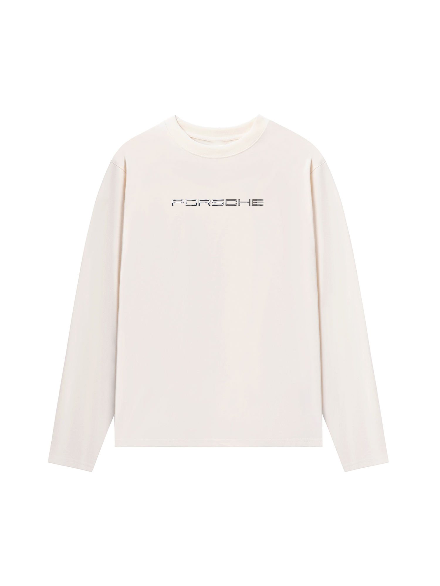 Áo Thun Dài Tay Porsche Chrome Typo