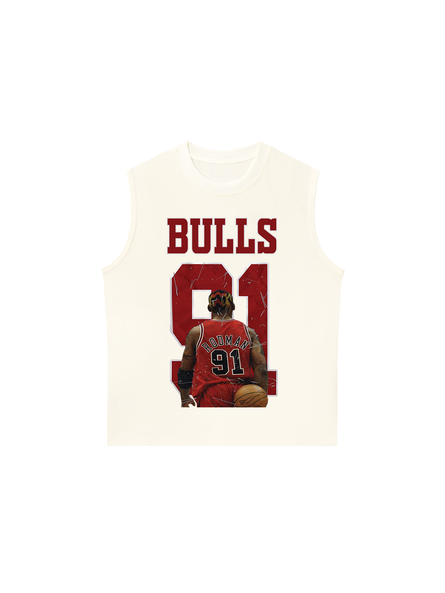 Áo Ba Lỗ Relaxed Fit Basketball BullRodman