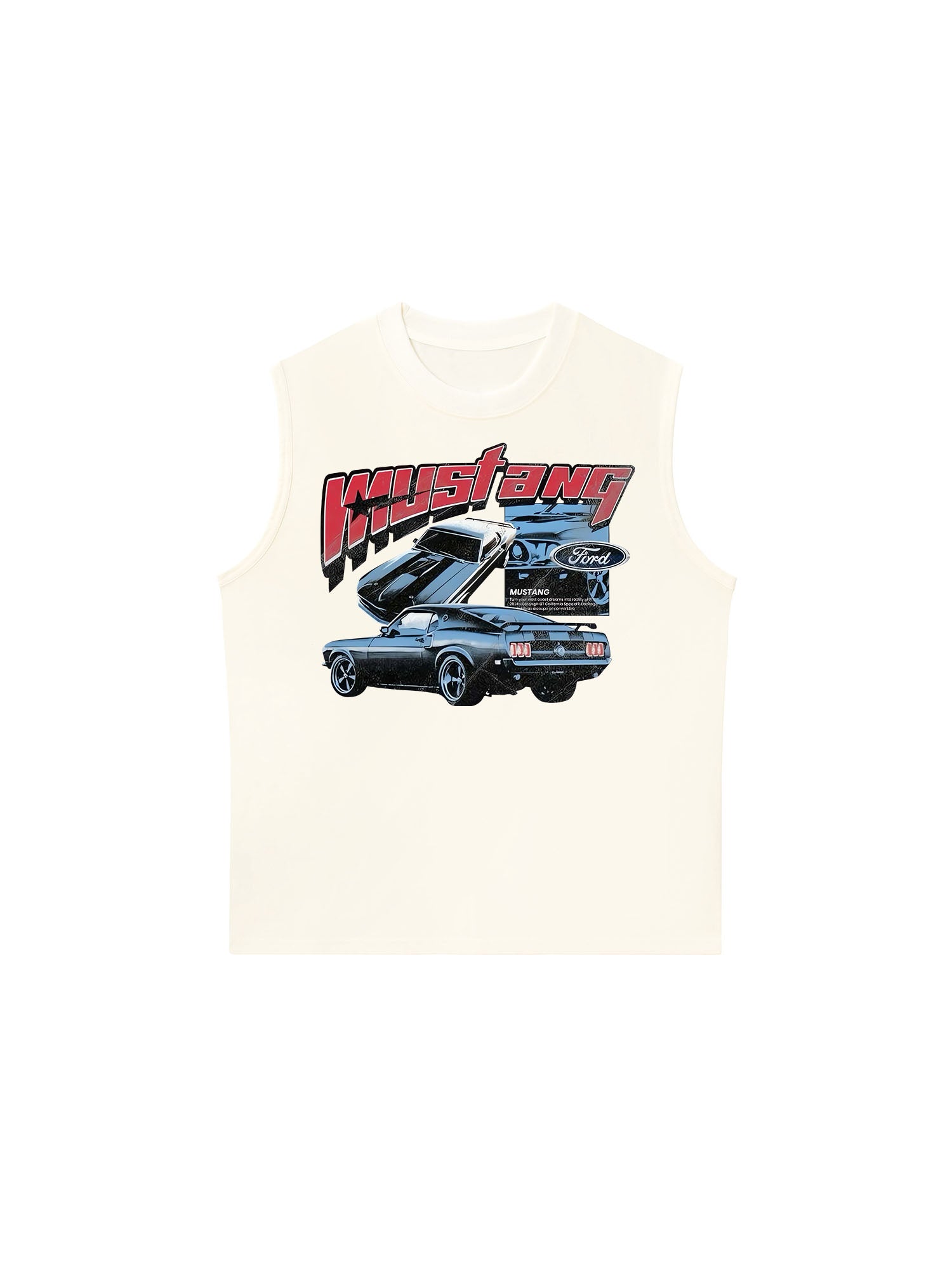 Áo Ba Lỗ Relaxed Fit Ford Vintage Blue