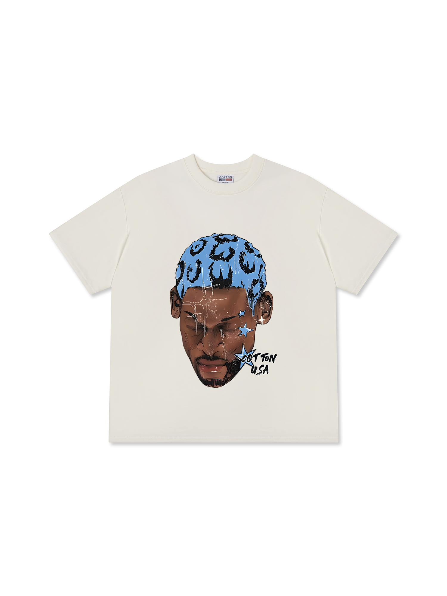 Áo Thun Relaxed Fit Rapper  Rodman Bad As I Wanna Be