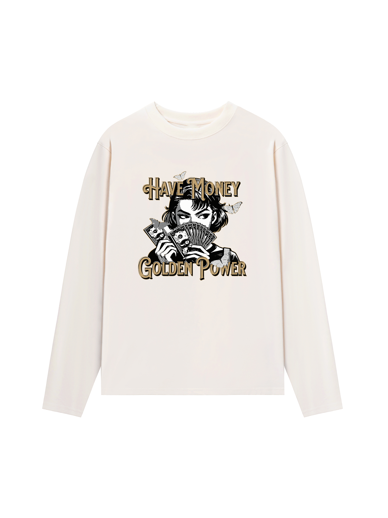 Áo Thun Dài Tay Money Golden Power