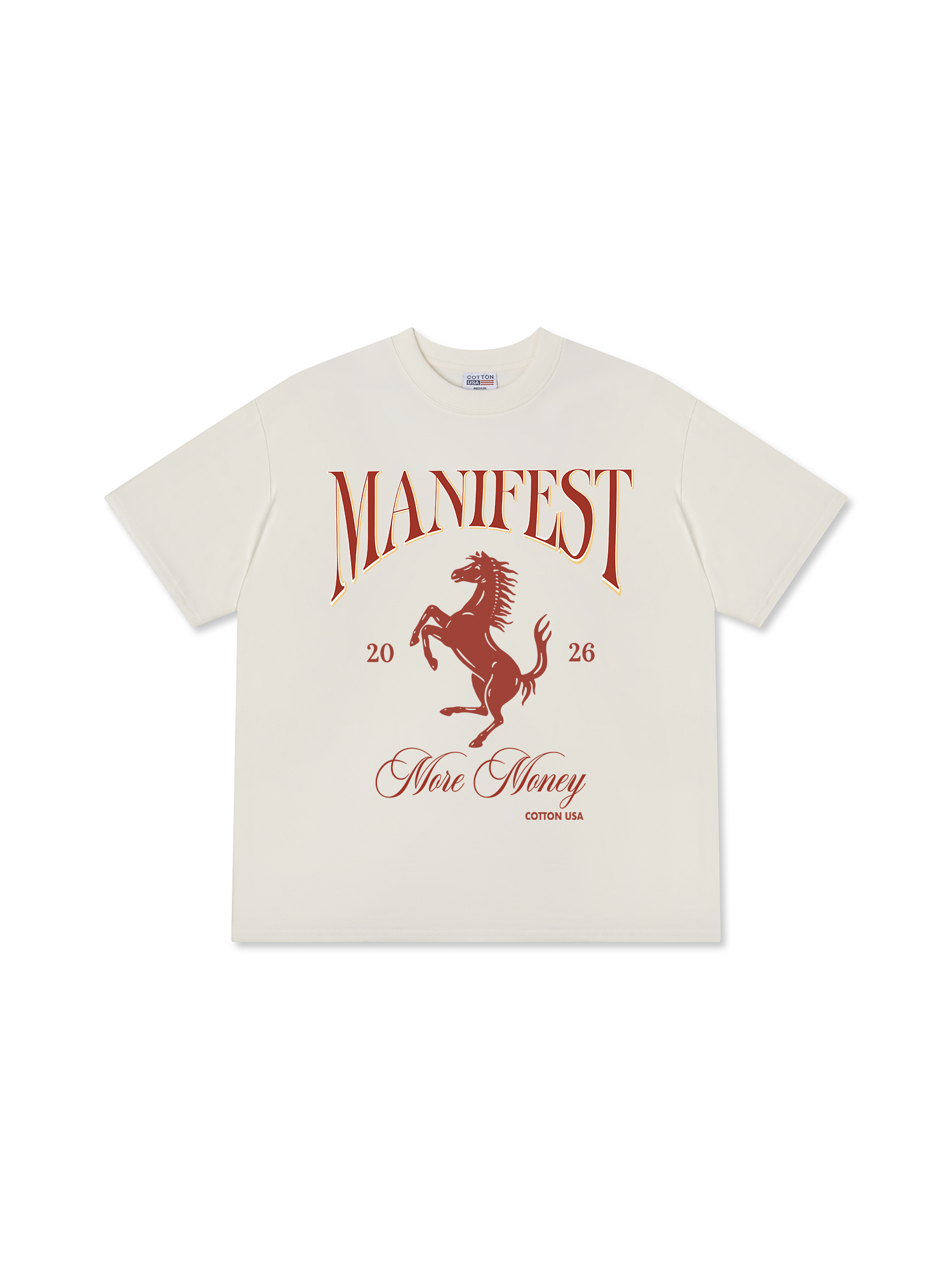 Áo Thun Relaxed Fit Manifest 2026 More Money