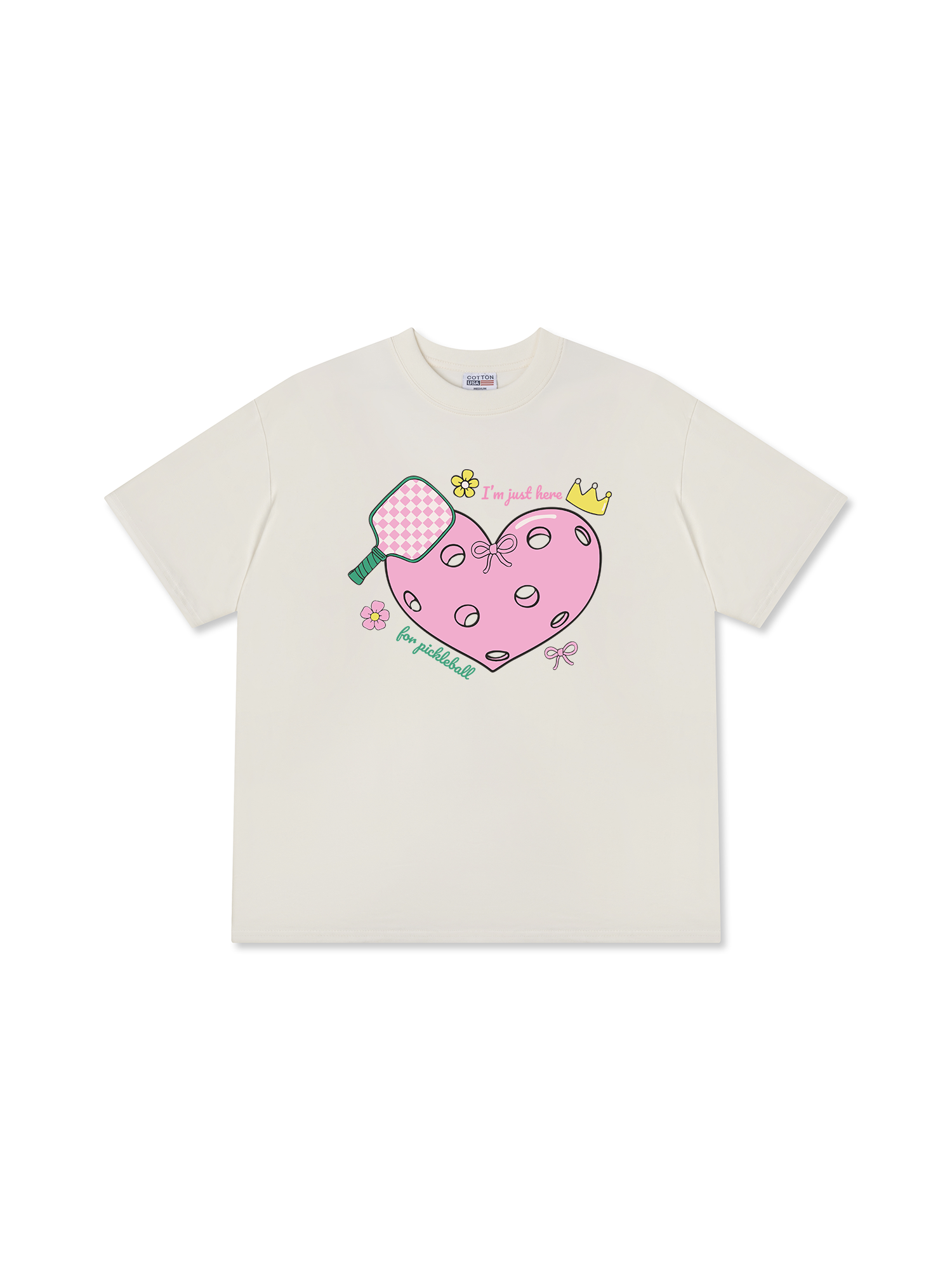 Áo Thun Relaxed Fit I_m Just Here For Pickleball