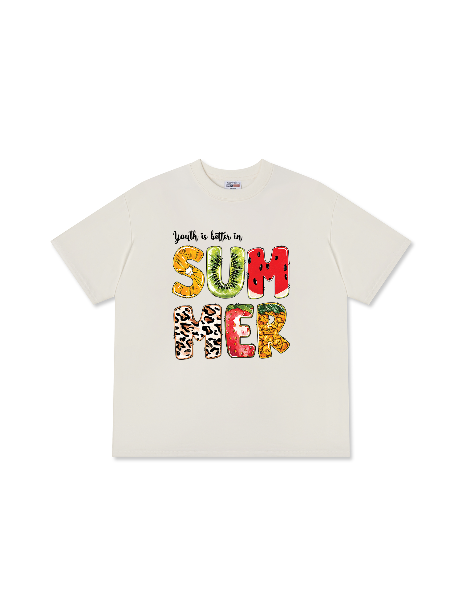 Áo Thun Relaxed Fit Tropical  Youth Is Beter In Summer