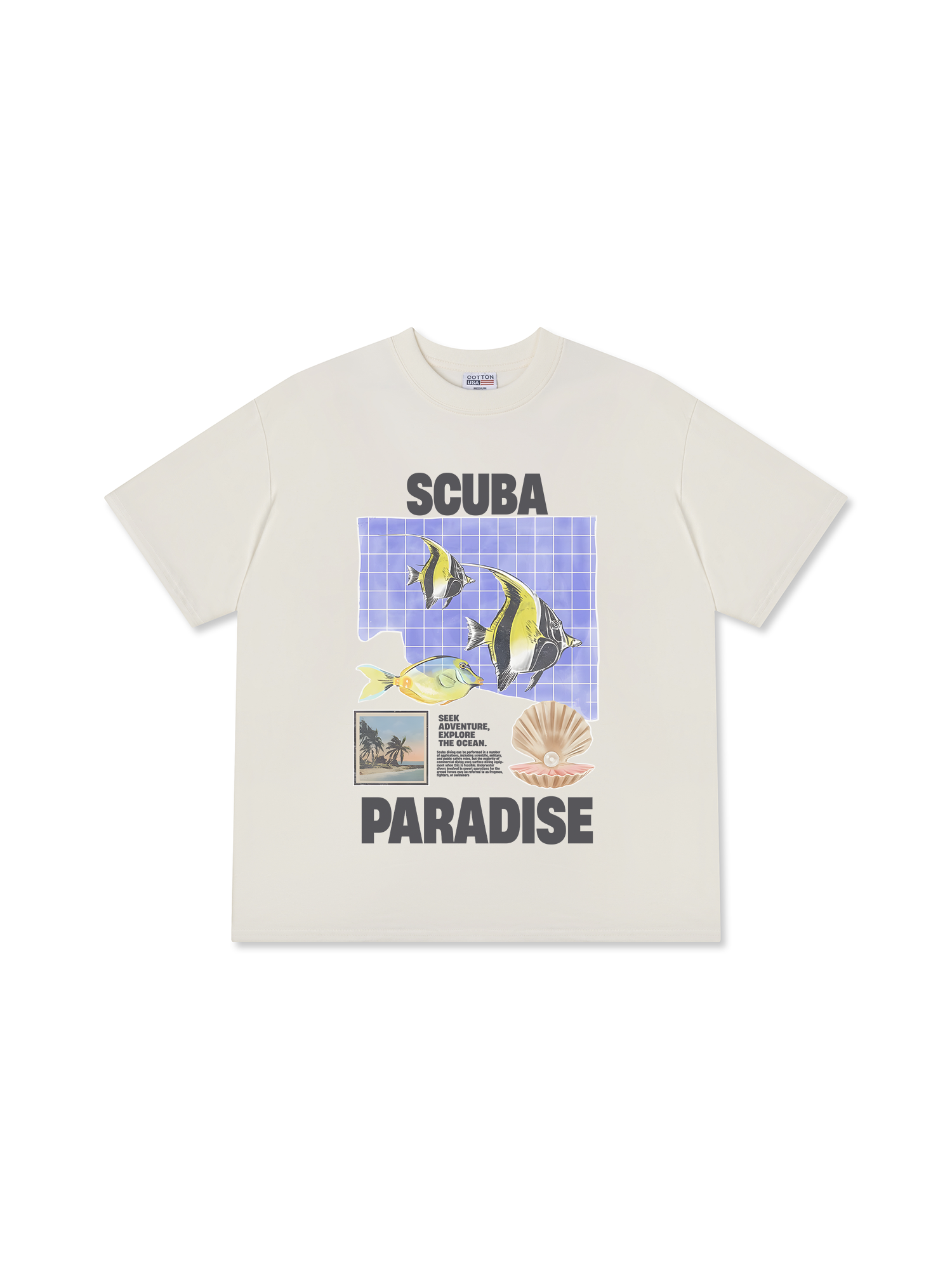 Áo Thun Relaxed Fit Tropical Scuba Paradise