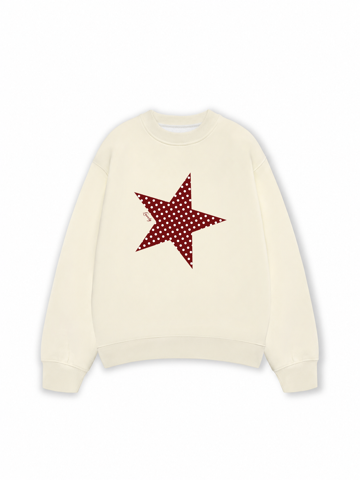 Áo Sweater Nỉ Hai Da Dotty Mood Polka Dot Star