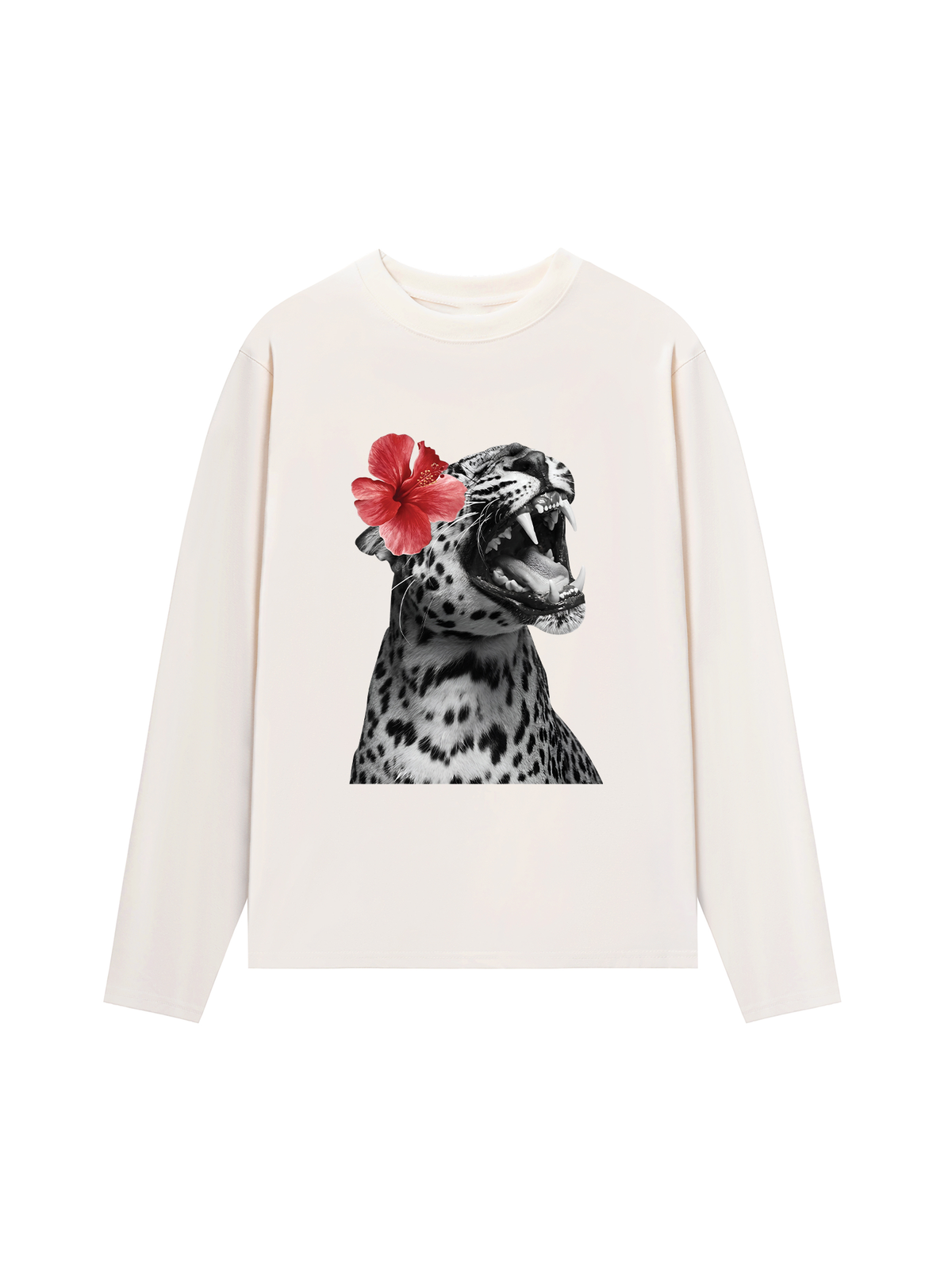 Áo Thun Dài Tay Urban Leopard Roar Flower