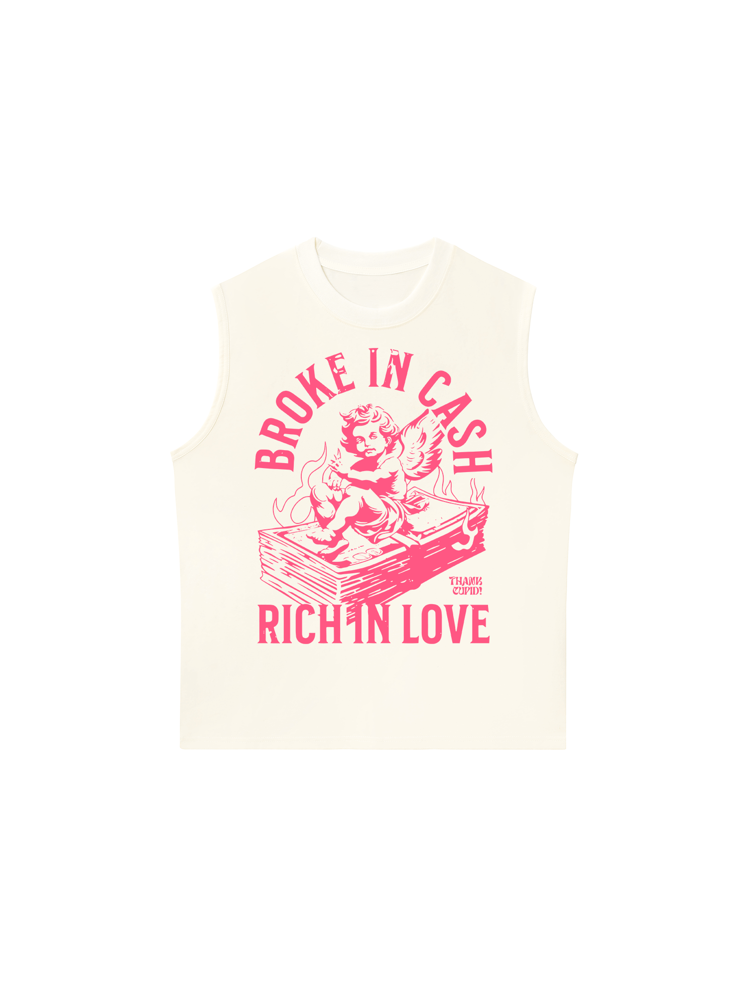 Áo Ba Lỗ Relaxed Fit Money Broke In Cash