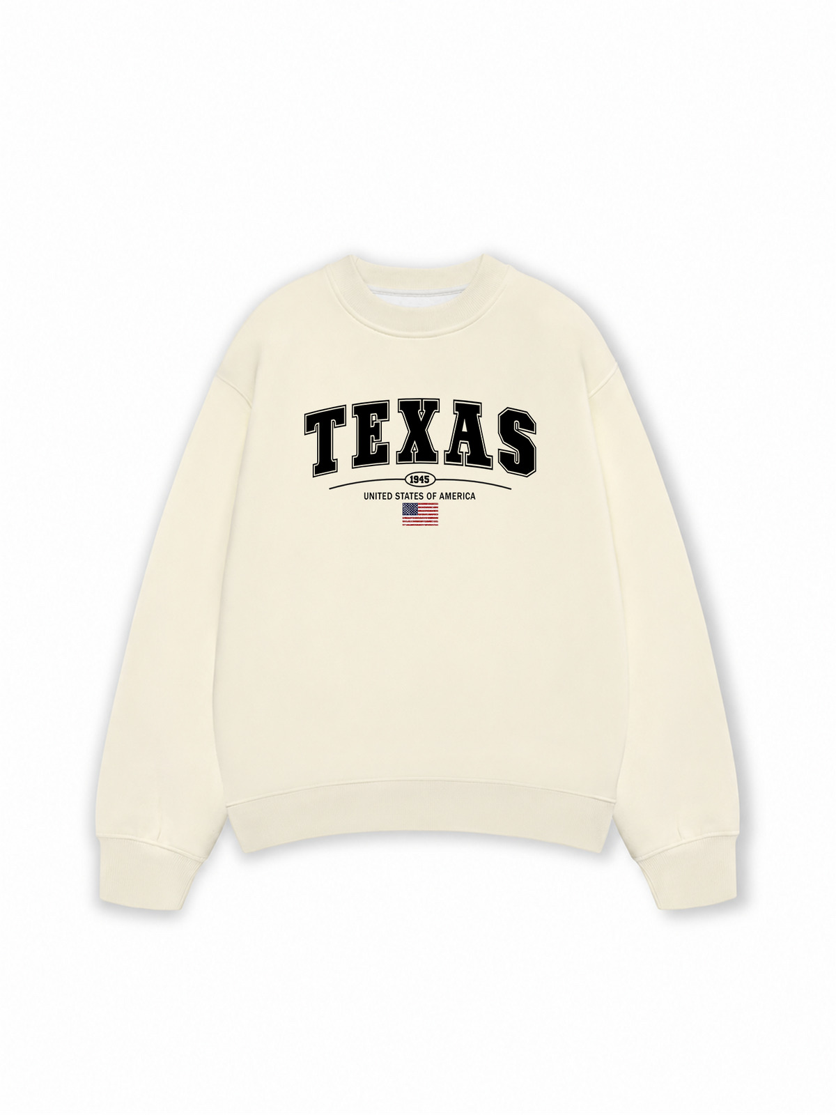 Áo Sweater Nỉ Hai Da USA Texas 1945
