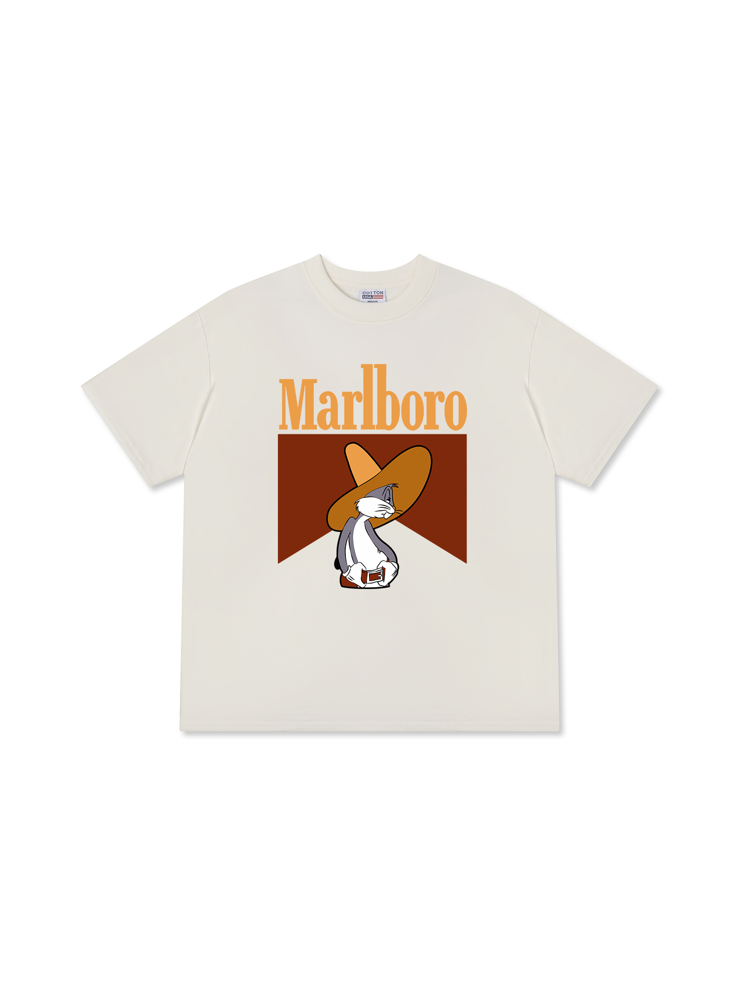 Áo Thun Relaxed Fit Marlboro Bug Bunny Cowboy
