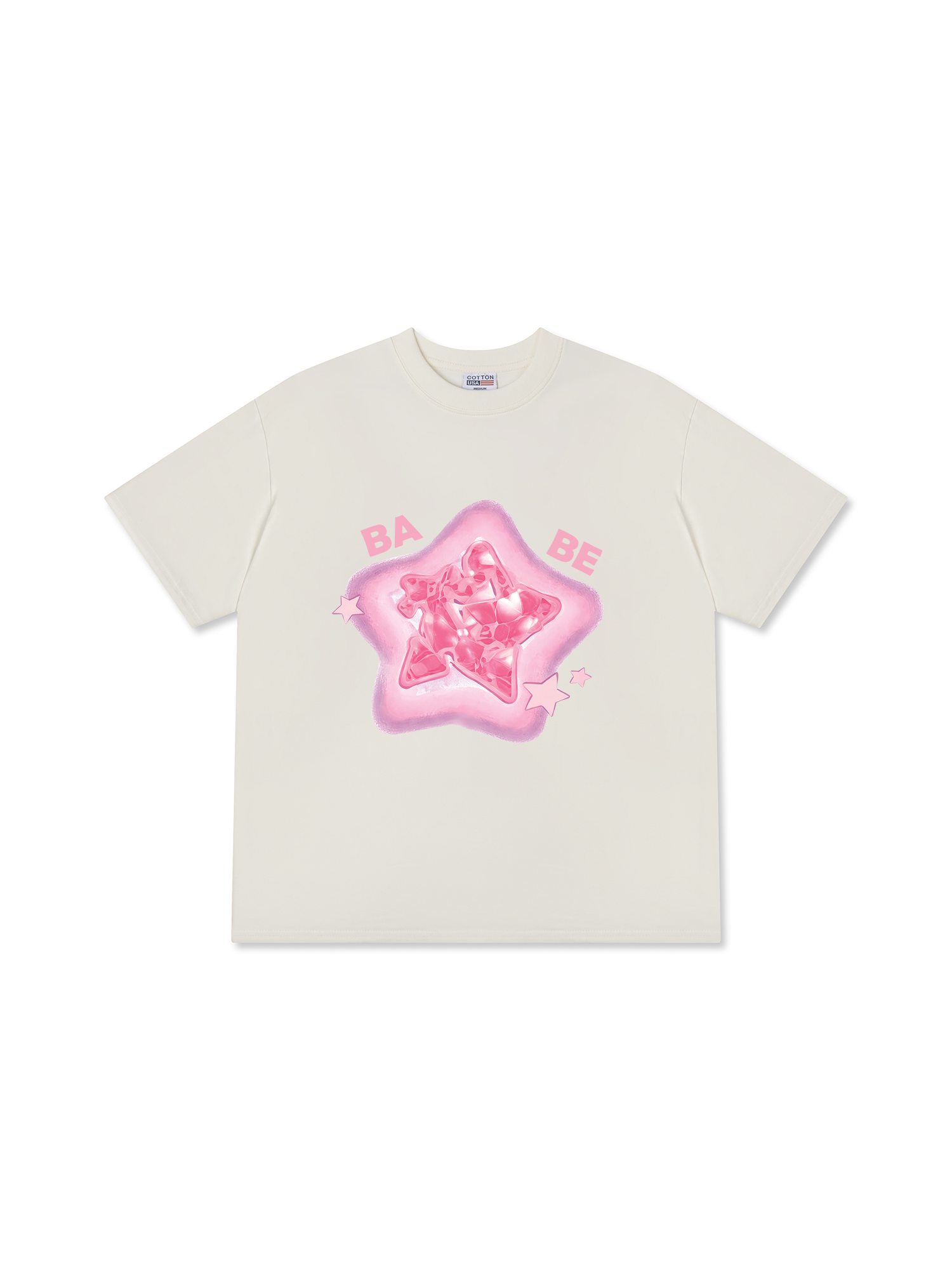 Áo Thun Relaxed Fit Bling Star Babe