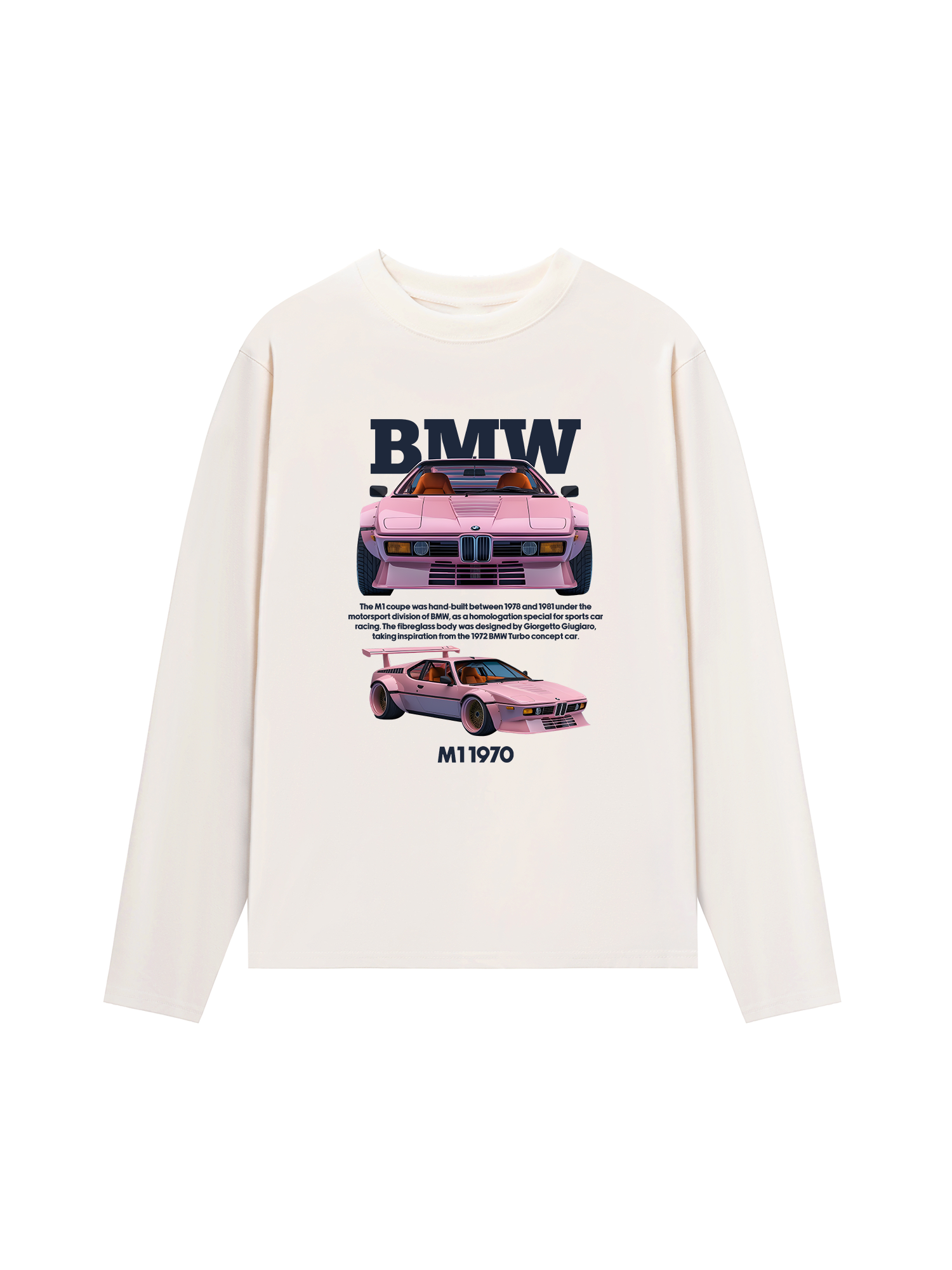 Áo Thun Dài Tay BMW M1 Pink