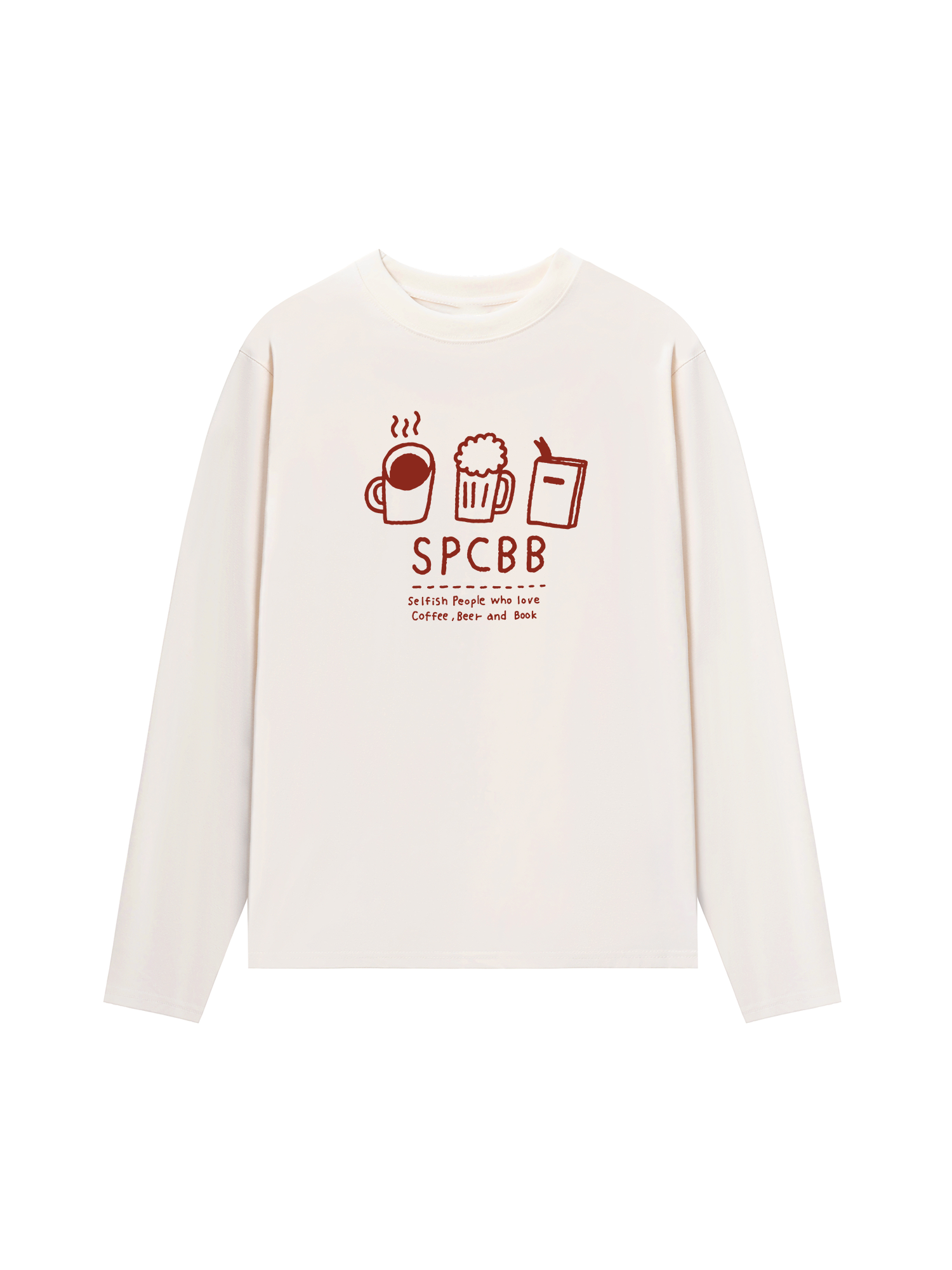Áo Thun Dài Tay Selfish People Who Love Coffee Beer And Book