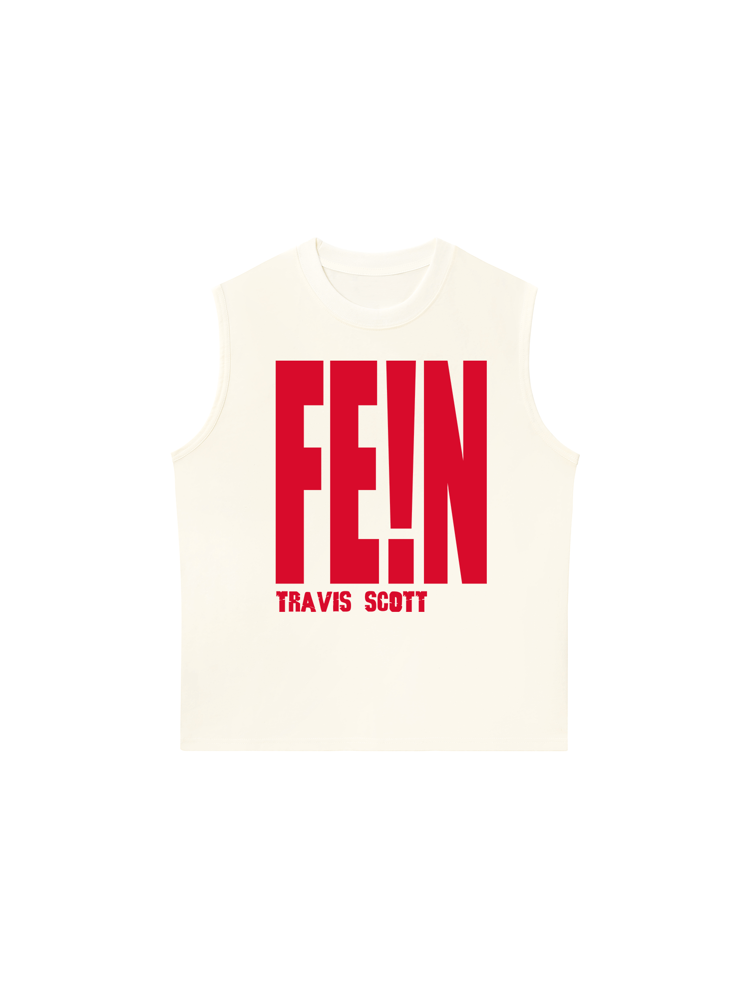 Áo Ba Lỗ Relaxed Fit Rapper Travis Scott Fein Typo