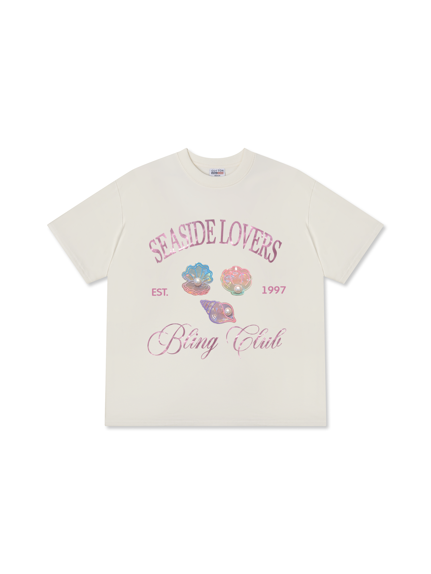 Áo Thun Relaxed Fit Bling Club Seaside