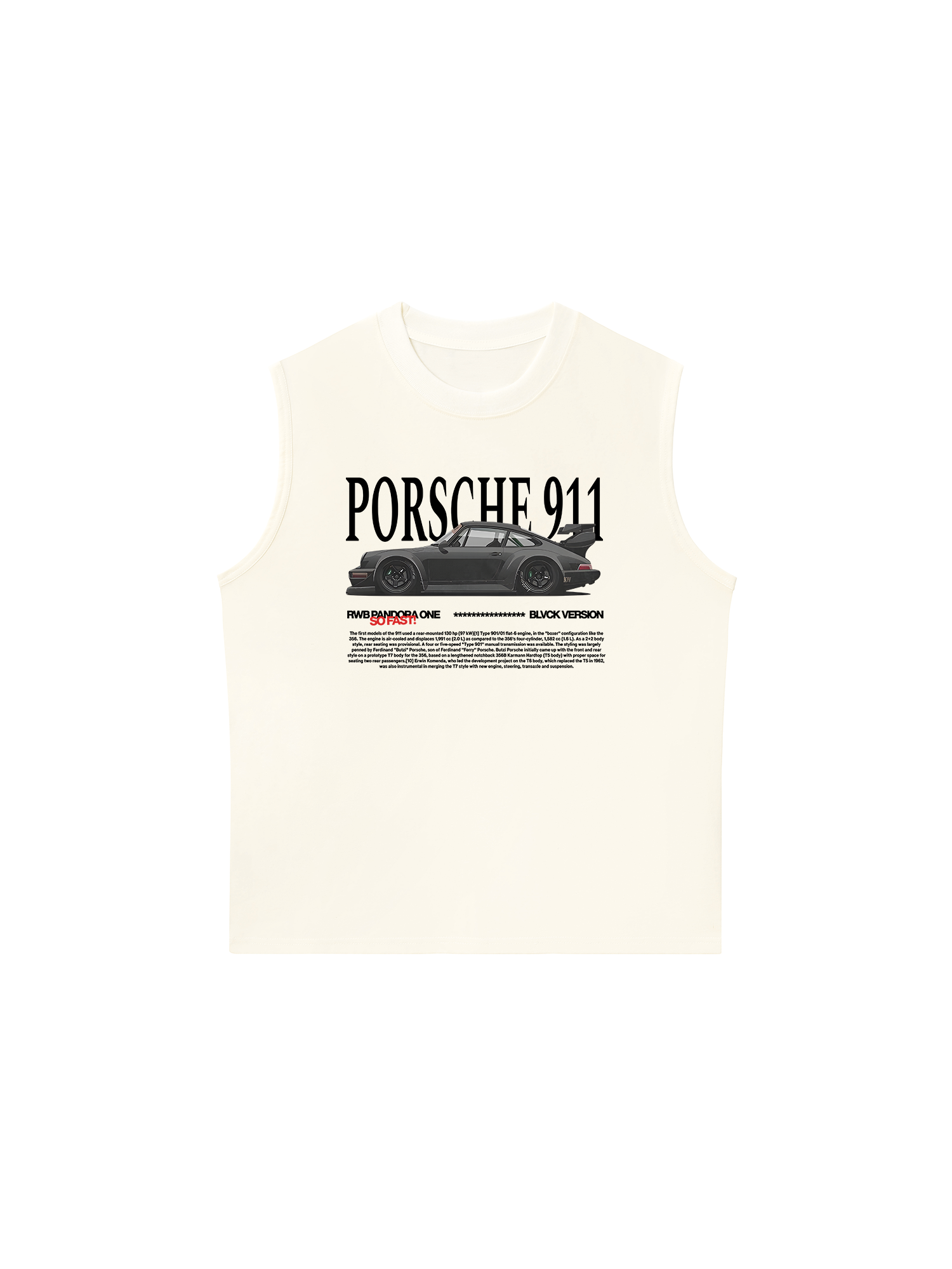 Áo Ba Lỗ Relaxed Fit Porsche RWB Pandora One