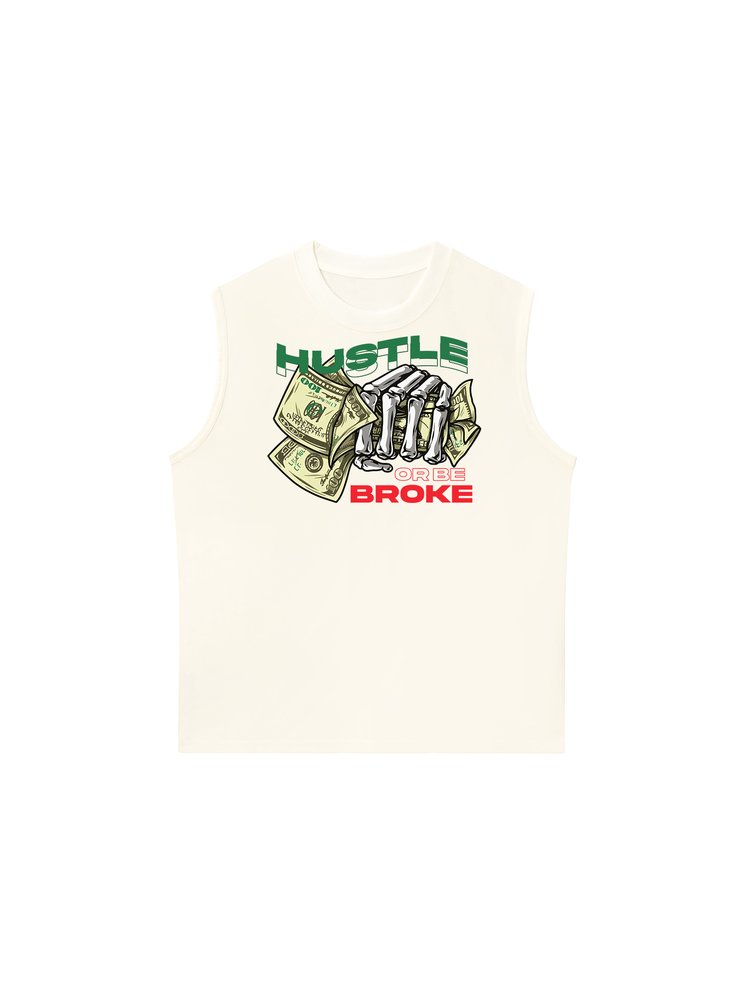 Áo Ba Lỗ Relaxed Fit Money Hustle Or Be Broke