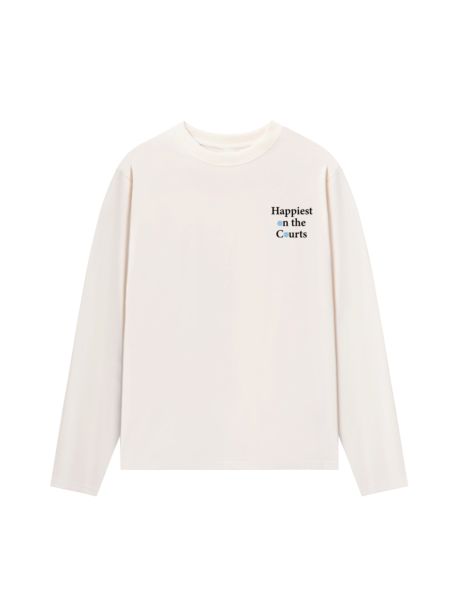 Áo Thun Dài Tay Pickleball Happiest on the Courts