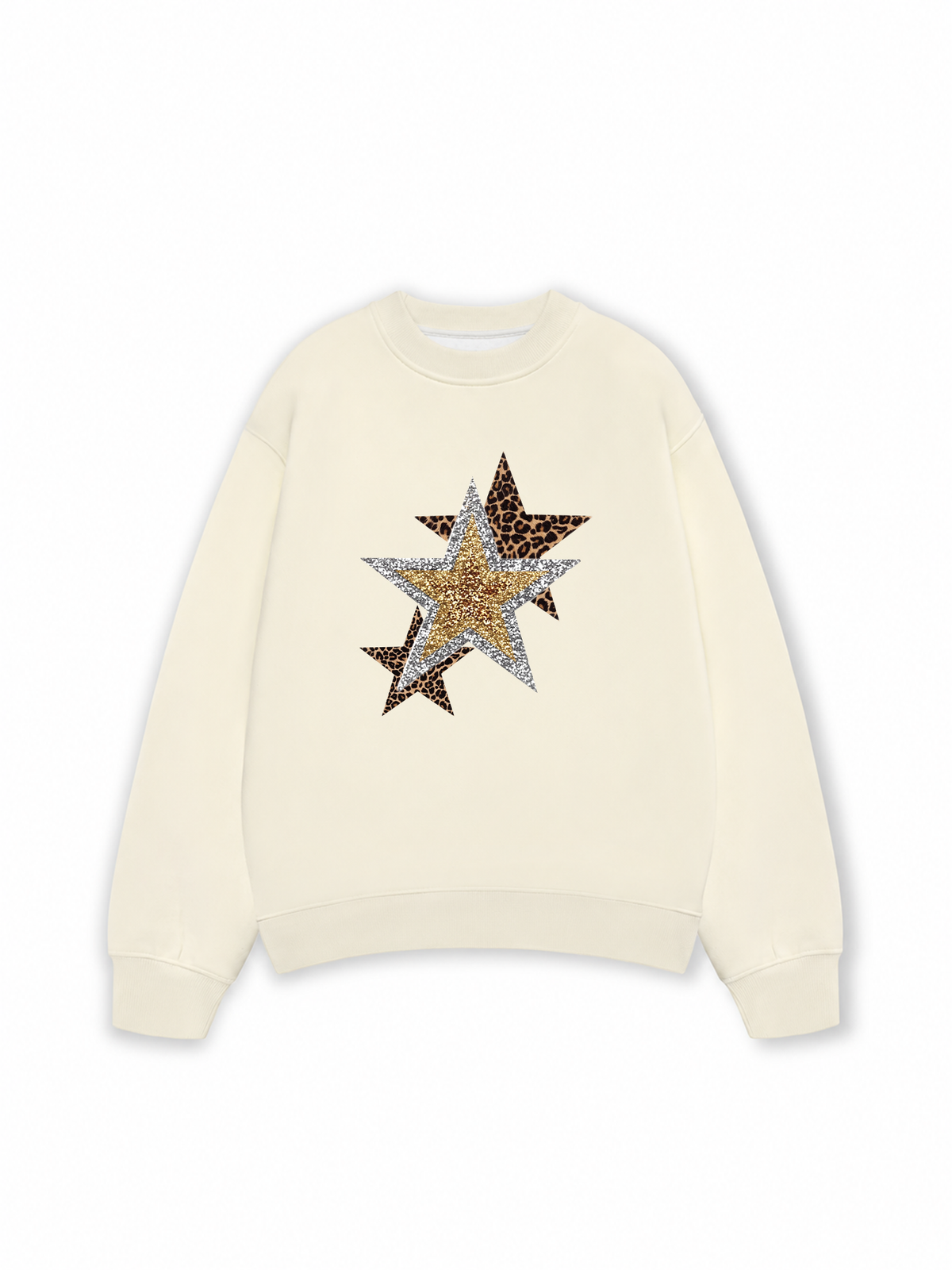 Áo Sweater Nỉ Hai Da Urban Leopard Metallic Savage Stars