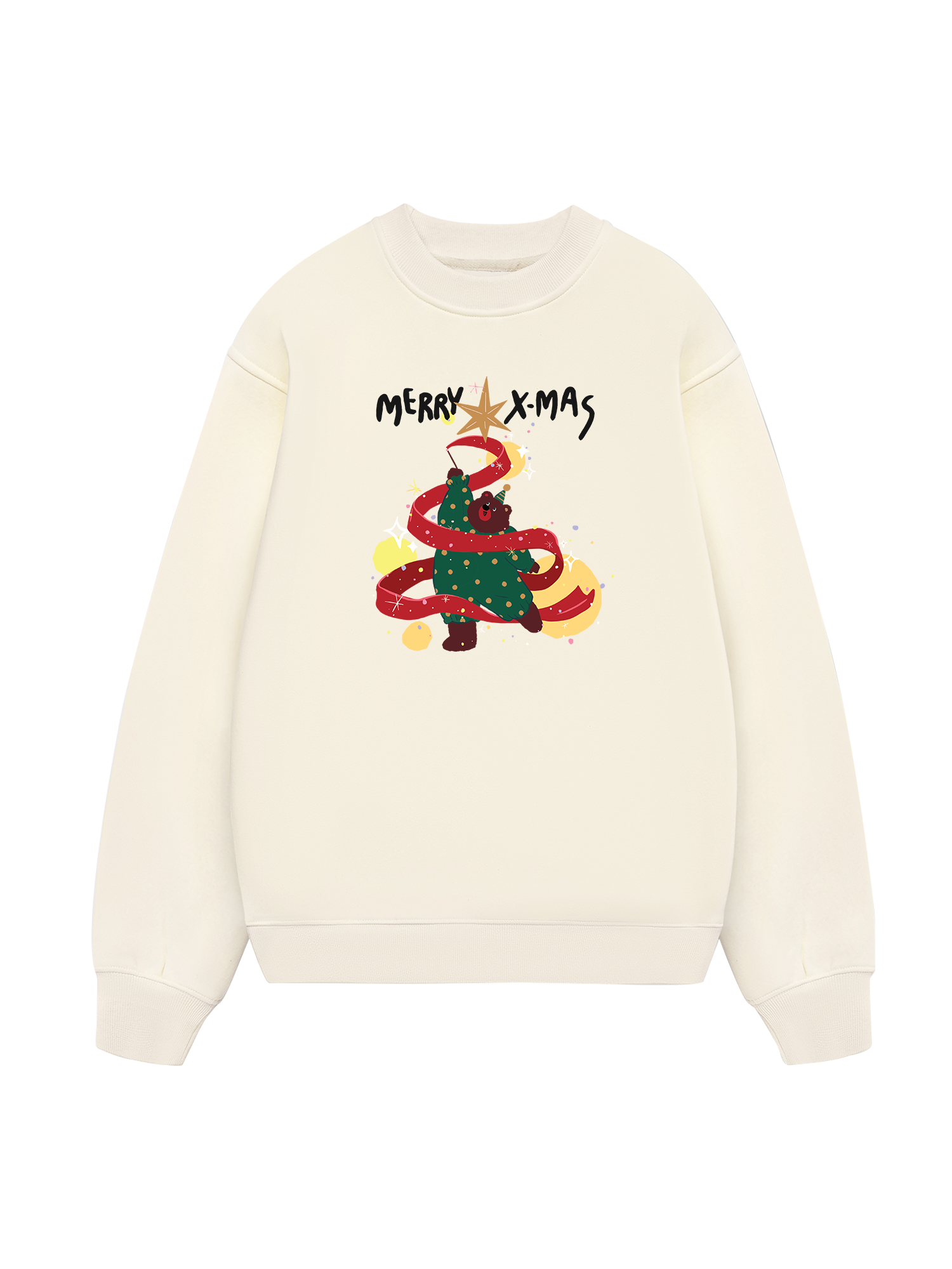 Xmas Tree Brown Bear  Sweater