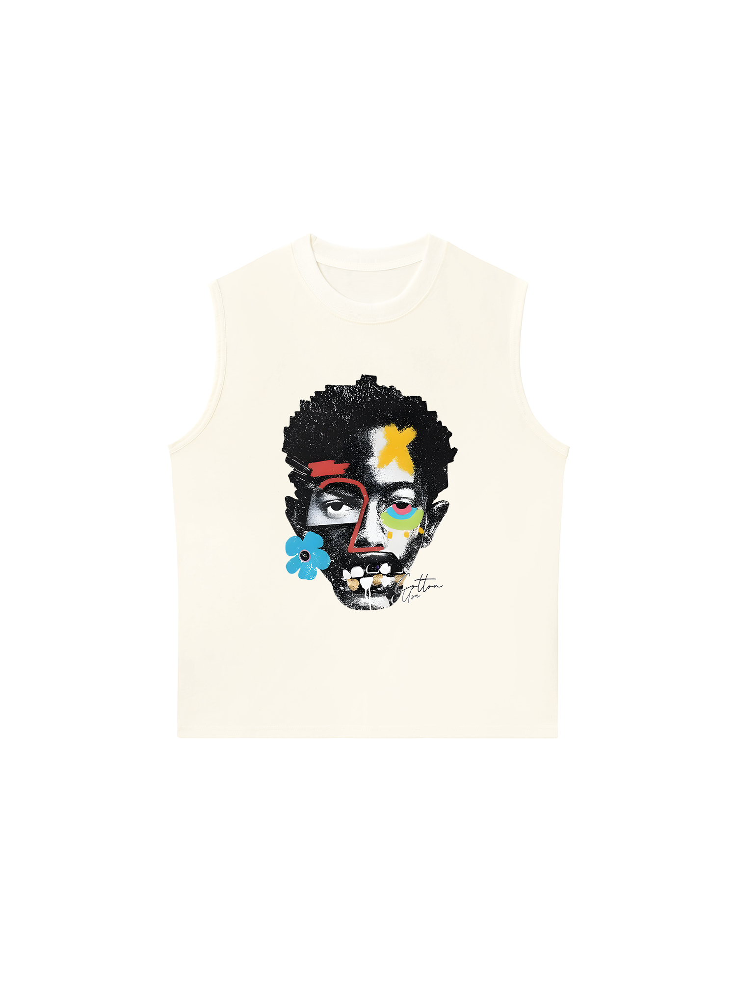 Áo Ba Lỗ Relaxed Fit Rapper Multi Element Cotton USA
