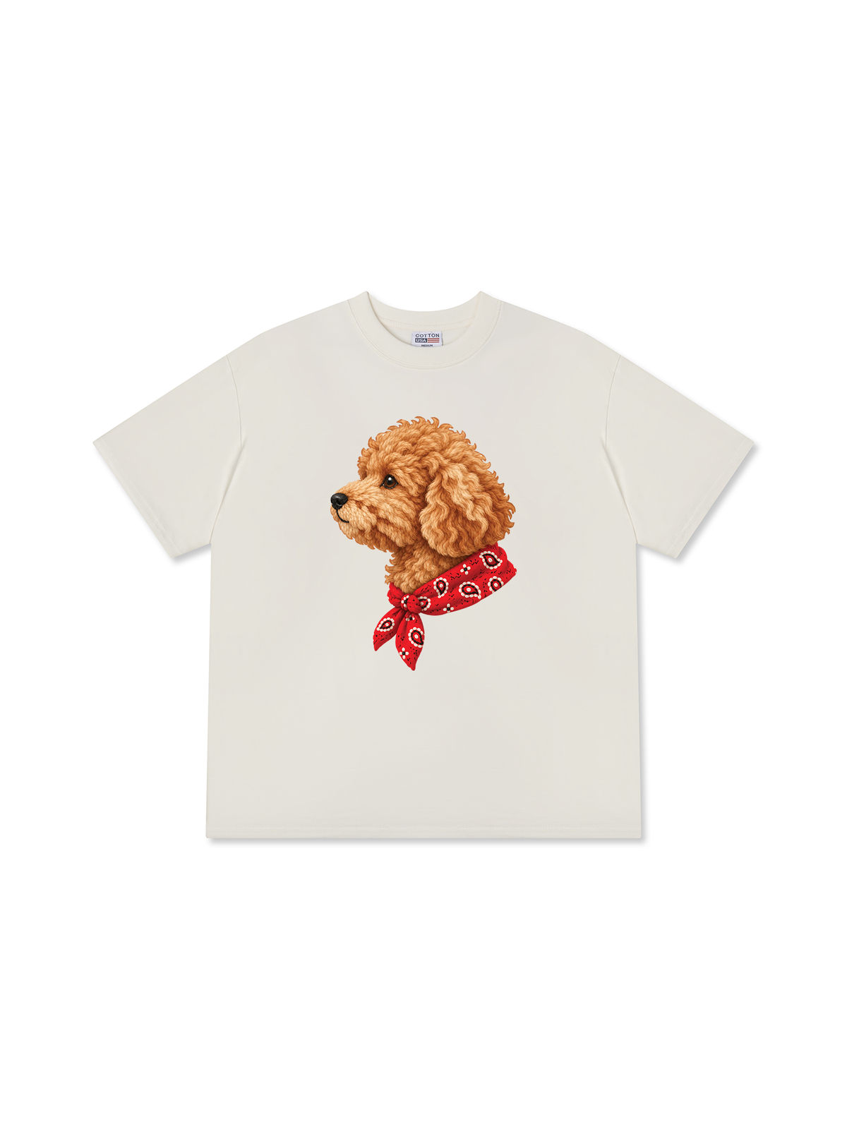 Áo Thun Relaxed Fit Puppy With Bandana