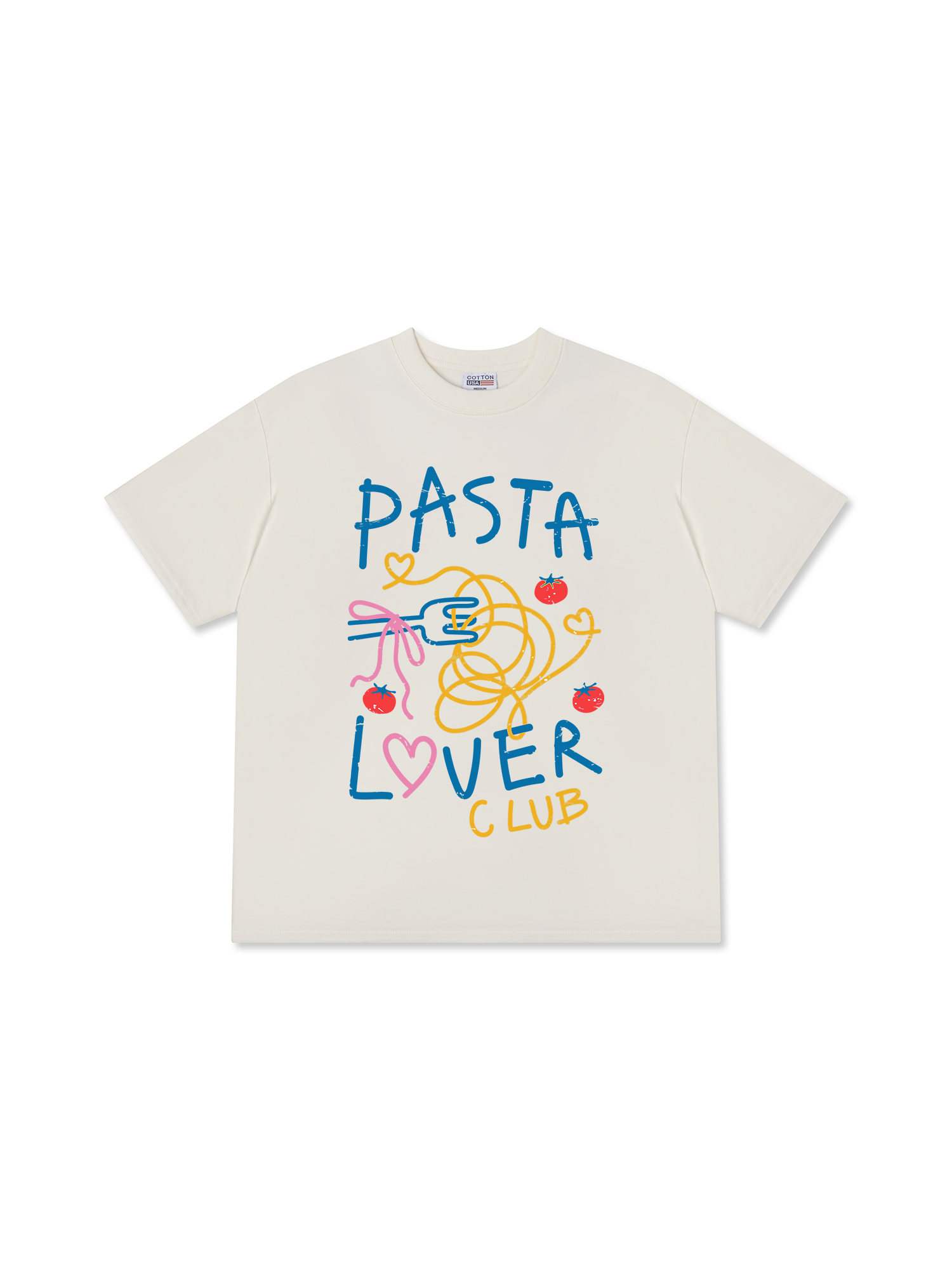 Áo Thun Relaxed Fit Yummy Mood Pasta Lover Club