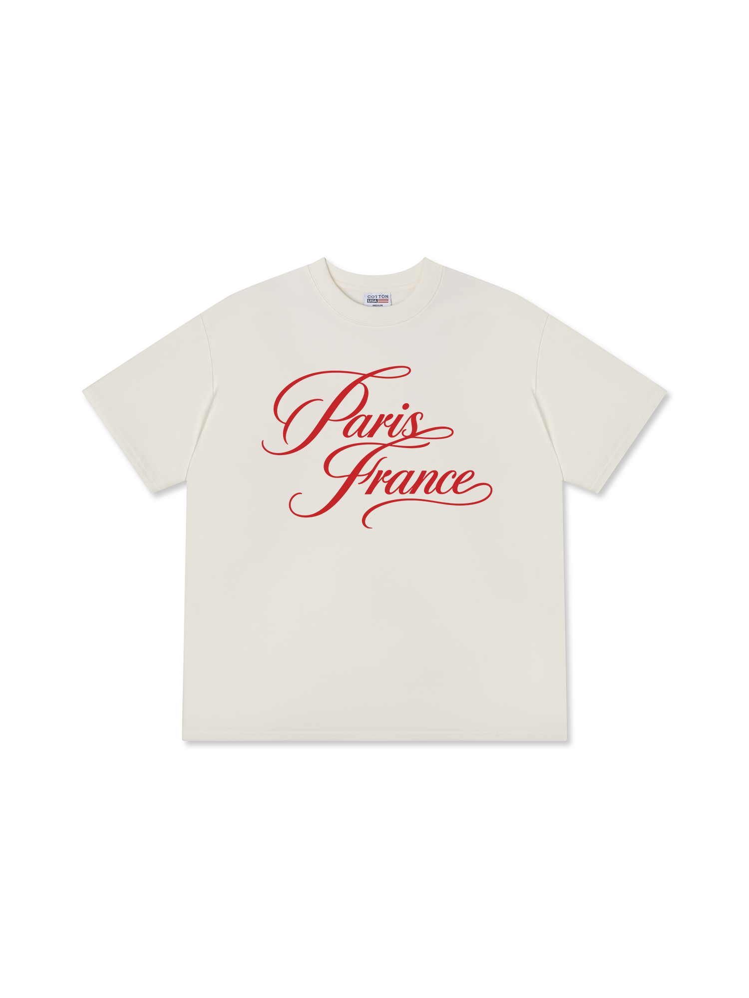 Áo Thun Relaxed Fit  Red Paris France