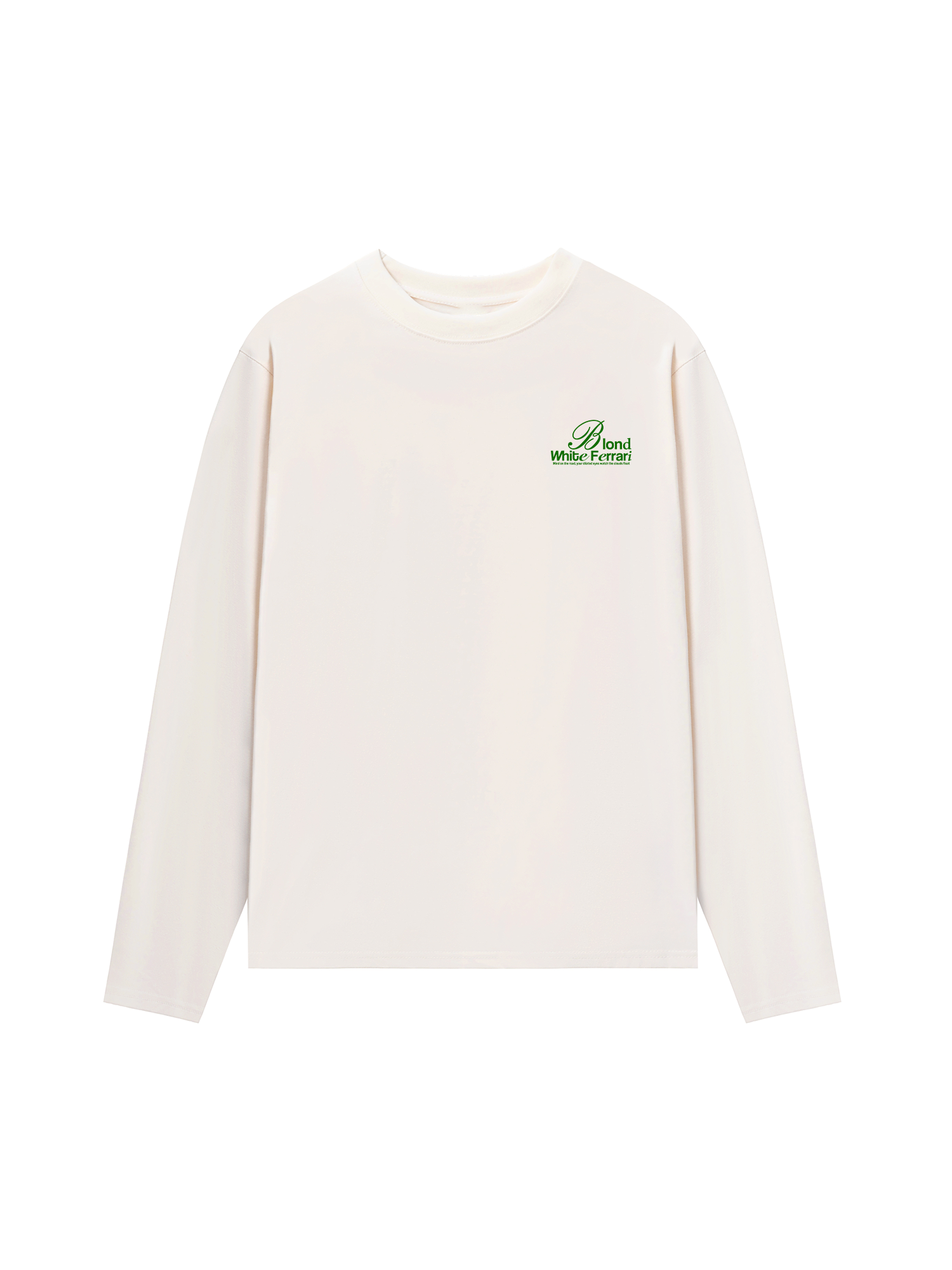 Áo Thun Dài Tay Ferrari Blond White