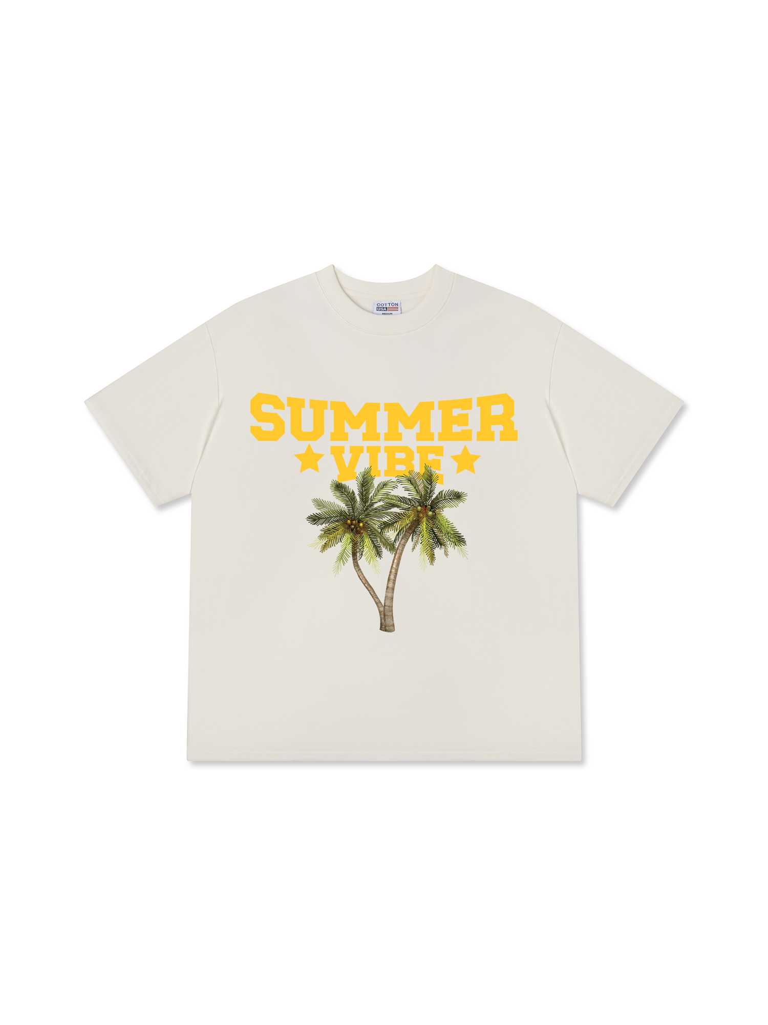 Áo Thun Relaxed Fit Tropical Summer Vibe Coconut
