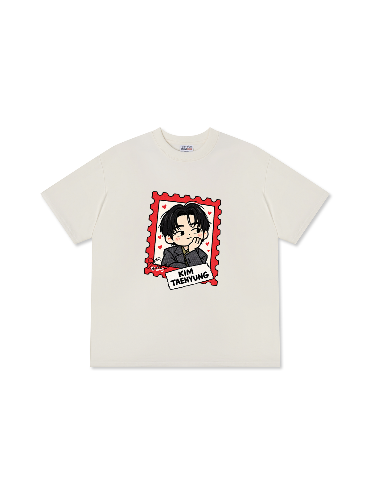 Áo Thun Relaxed Fit Teahyung Chibi