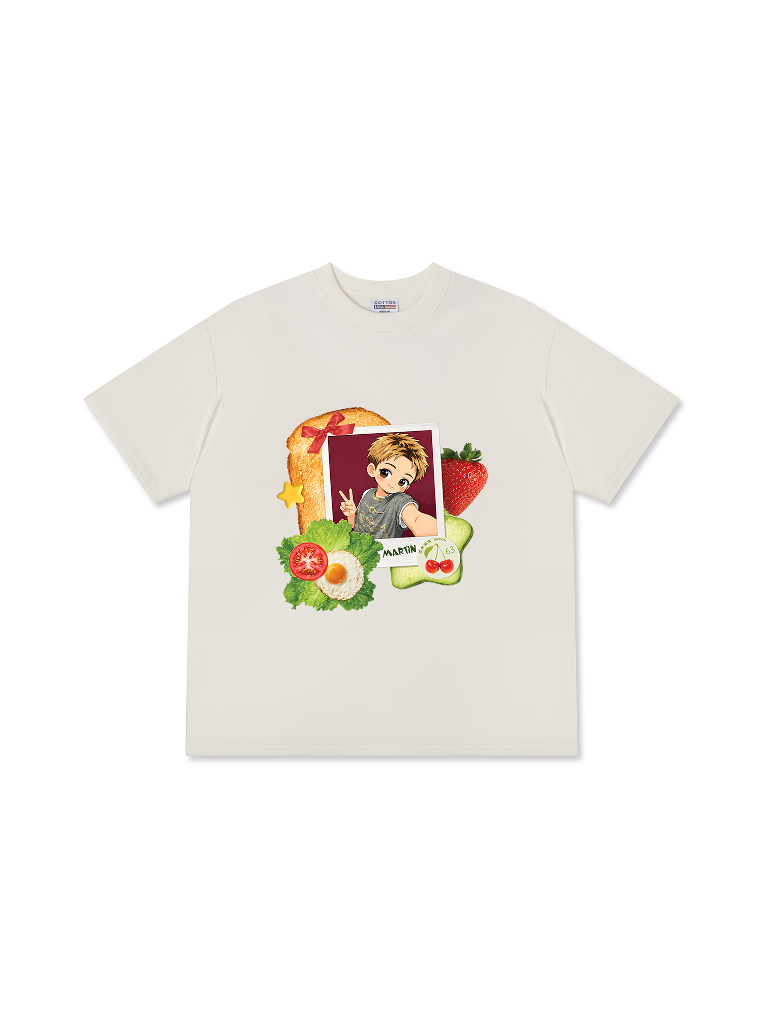 Áo Thun Relaxed Fit Idols Martin Cortis Strawberry Dream