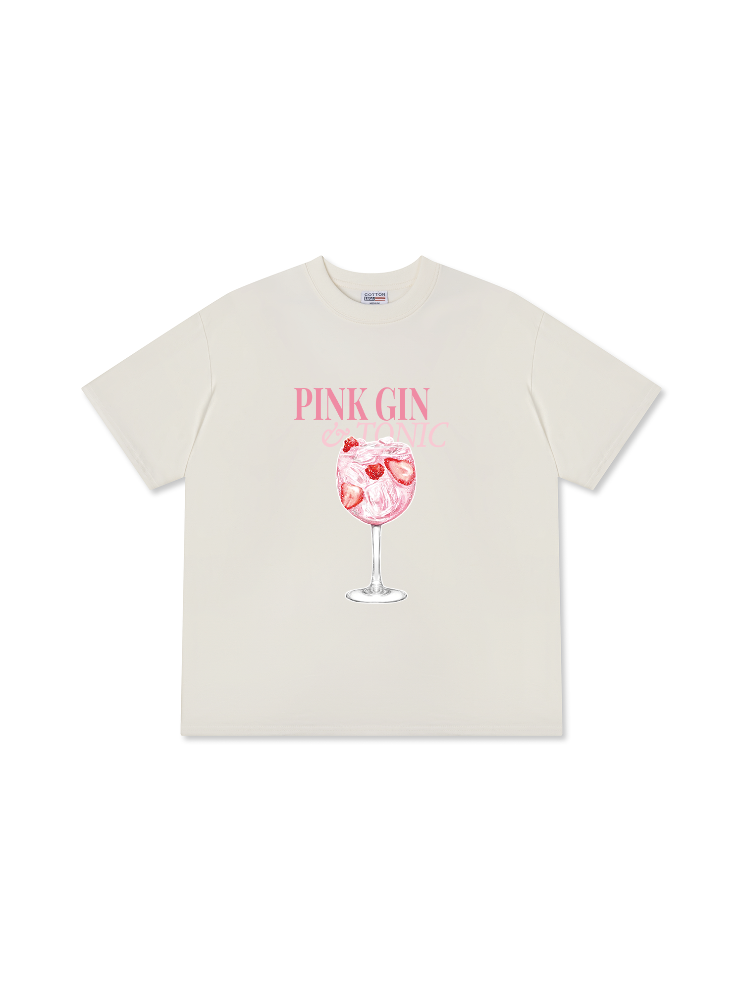 Áo Thun Relaxed Fit Pink Gin & Tonic